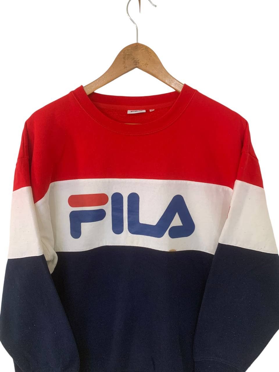 Fila Vintage Fila Three Stripe Sweatshirt Large Size US L / EU 52-54 / 3 - 2 Thumbnail