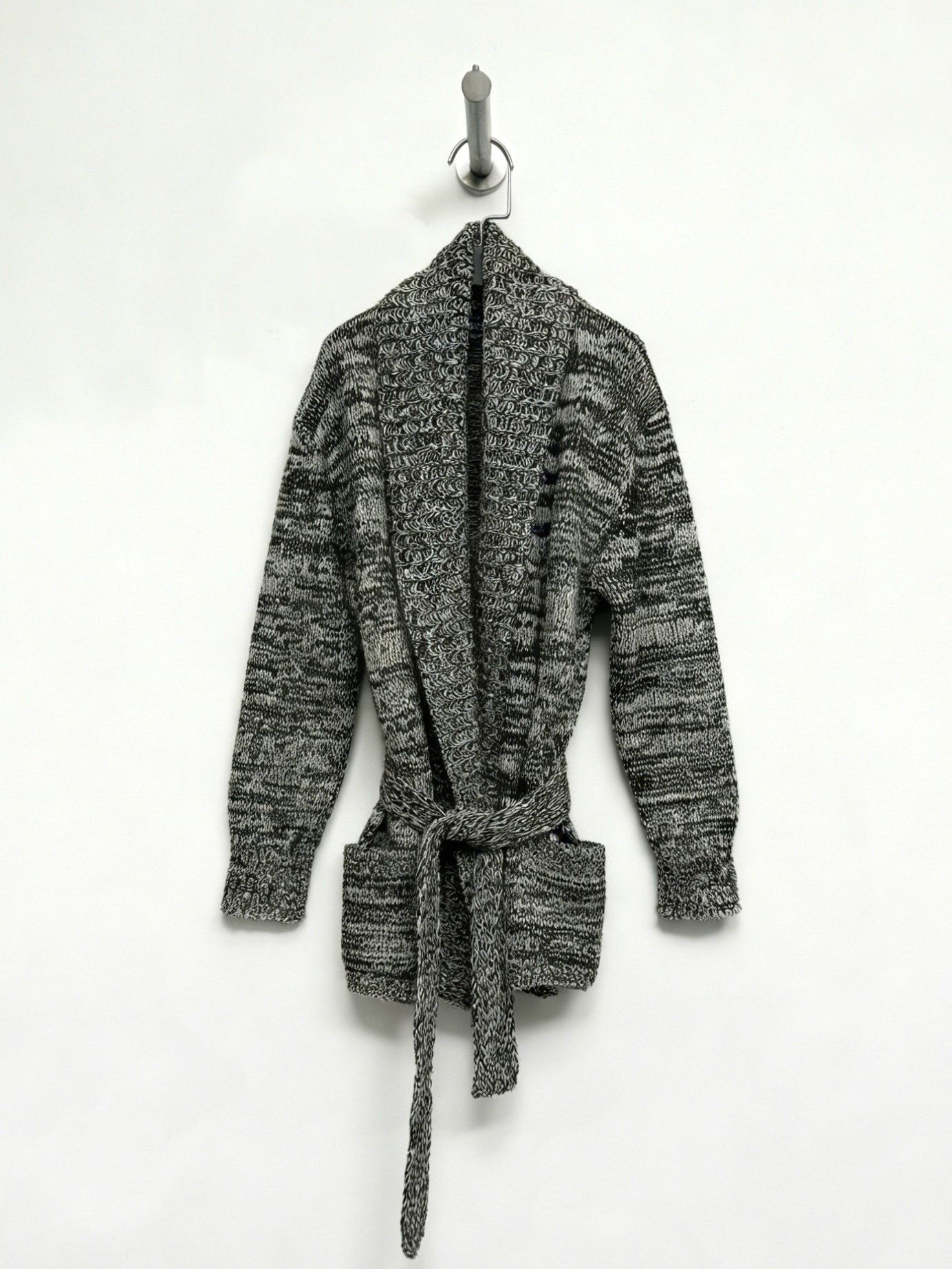Christophe Lemaire Lemaire 2000AW Knit Belted Coat Size M / US 6-8 / IT 42-44 - 1 Thumbnail