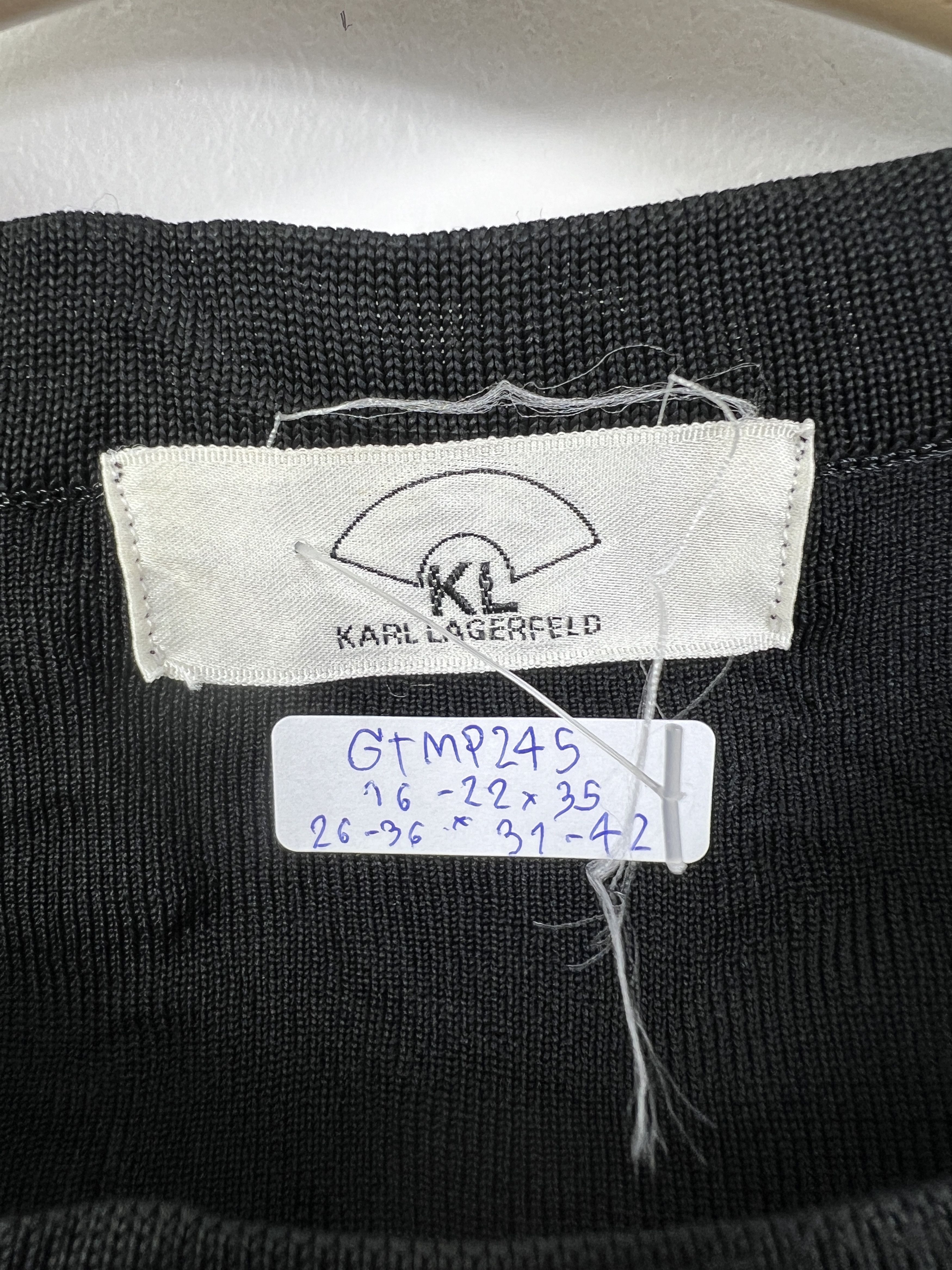 Karl Lagerfeld Karl Lagerfeld Black Midi Dress (38) GTMP245 Size S / US 4 / IT 40 - 3 Thumbnail