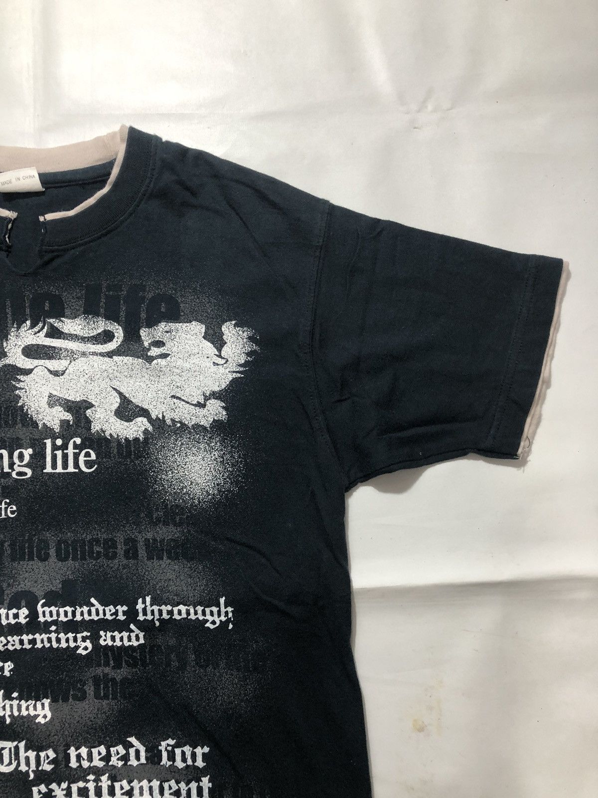 If Six Was Nine Japan Gothic Poem Double Layer Rock Punk Style Size US M / EU 48-50 / 2 - 3 Thumbnail