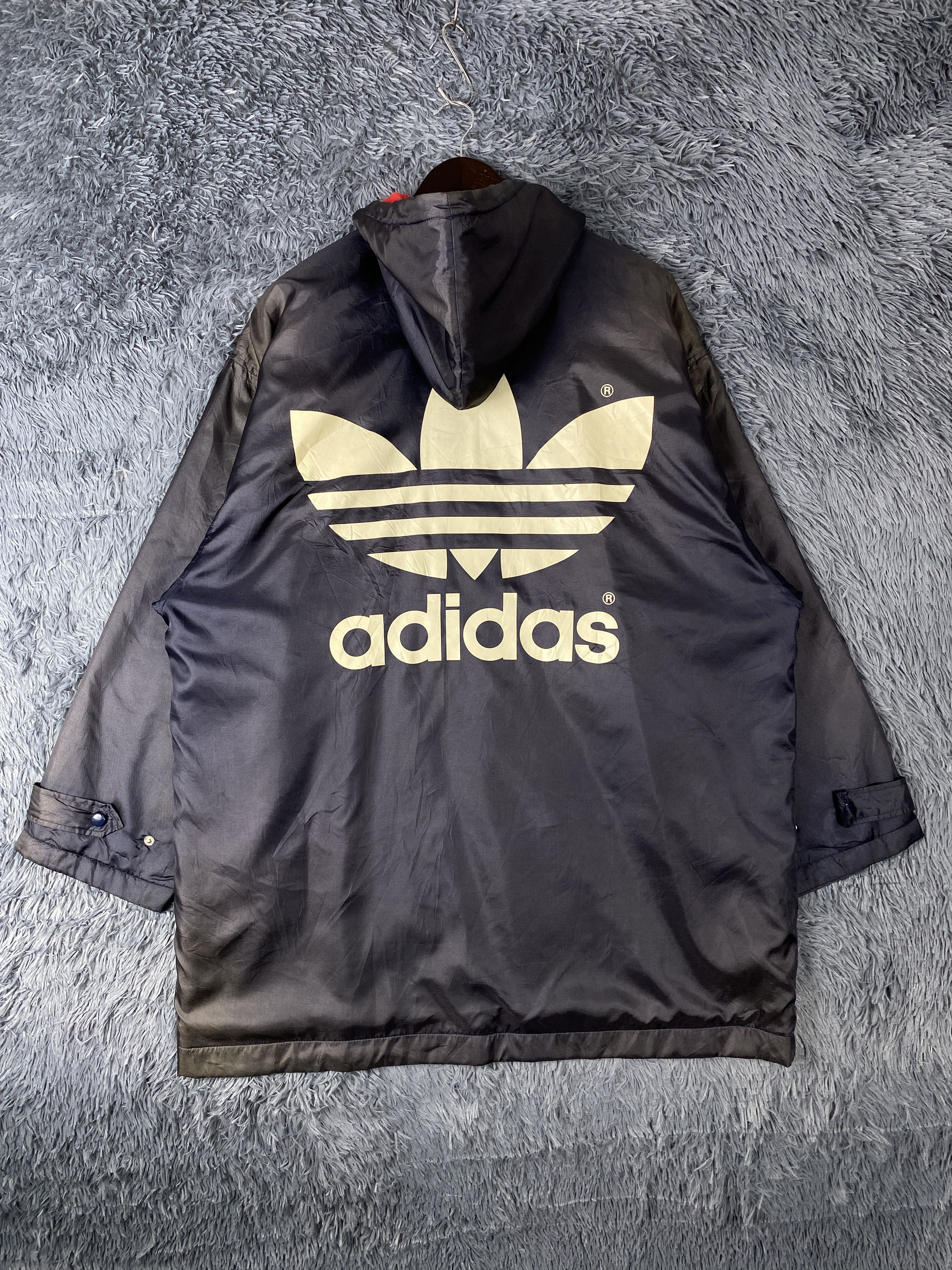Vintage Adidas 90s Hoodie Big Logo Jacket