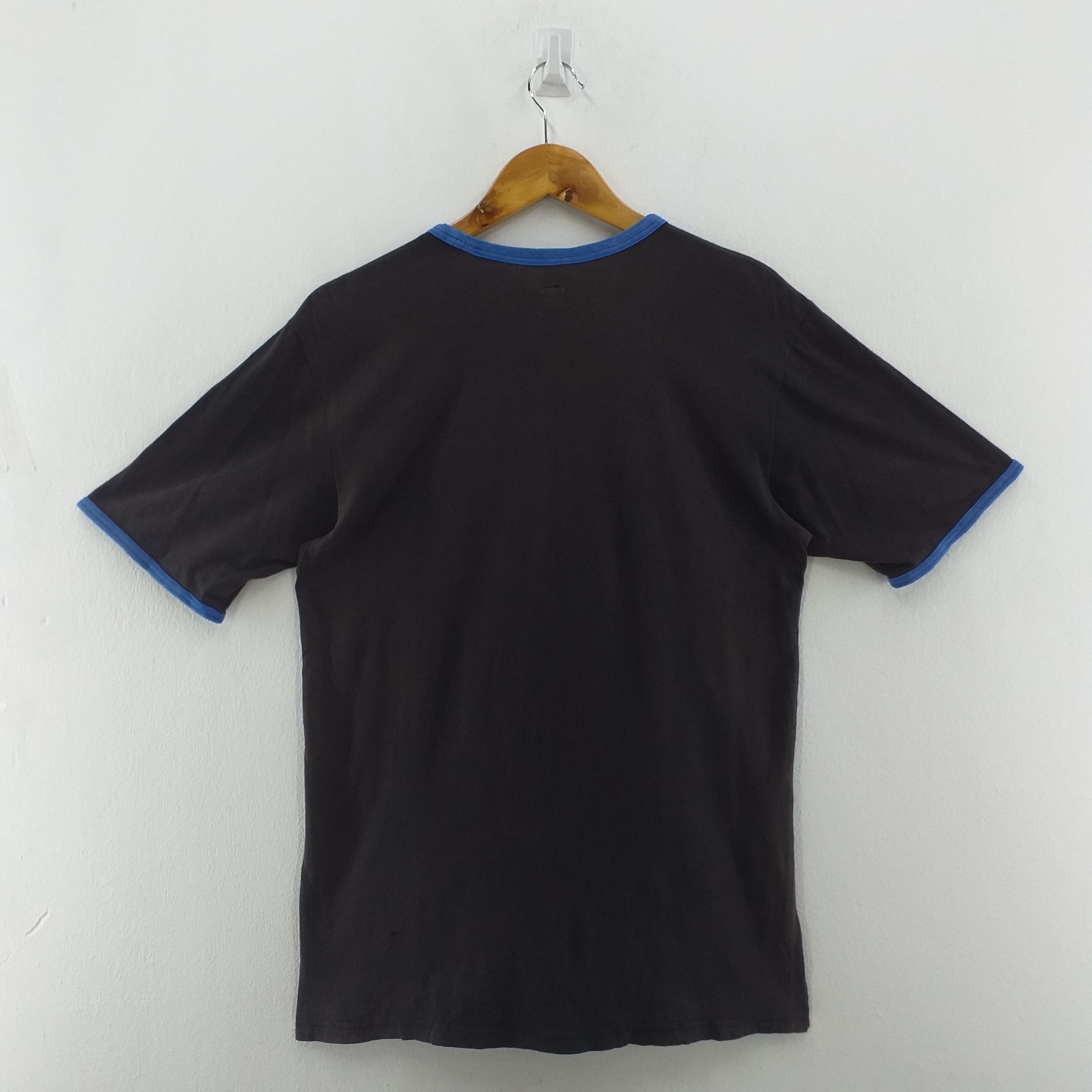 Adidas Adidas Trefoil Big Logo Ringer Medium Tshirt -F072 Size US M / EU 48-50 / 2 - 2 Thumbnail