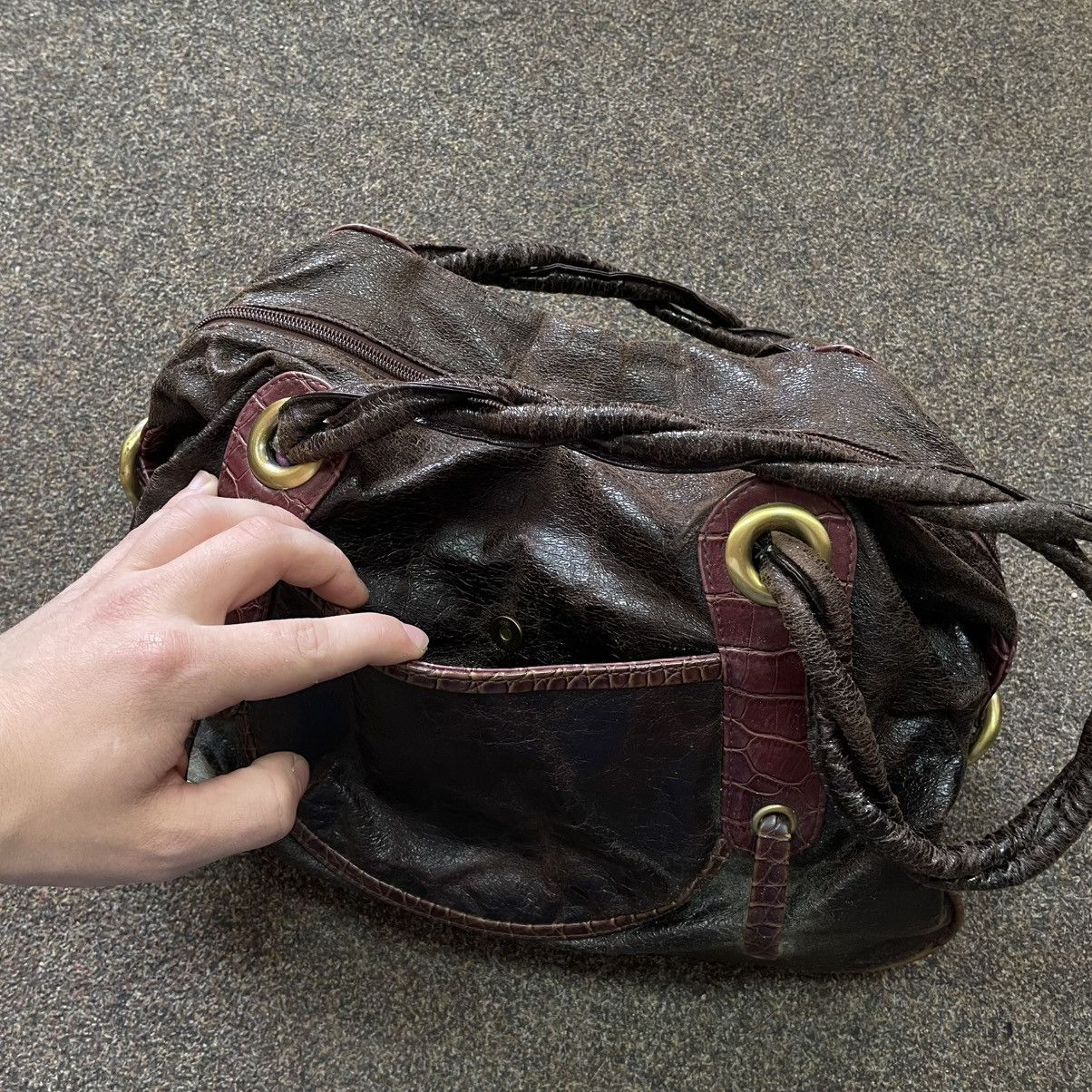Japanese Brand × Vintage RARE Lauradin Y2K Distressed Faux Leather Purse CrossbodyBag Size ONE SIZE - 4 Thumbnail