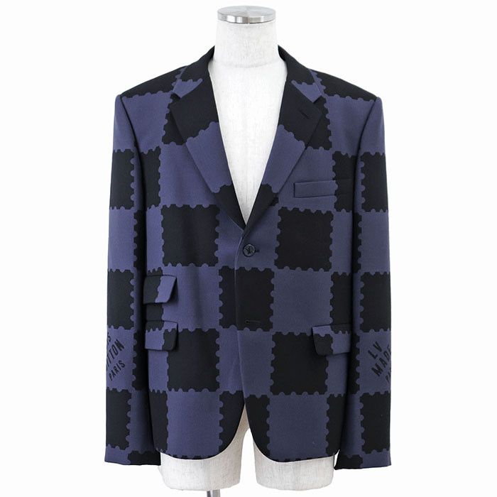 Louis Vuitton Louis Vuitton LV MADE PARIS Damier Wool Jacket Cotton Outerwear DUTY FREE for USA