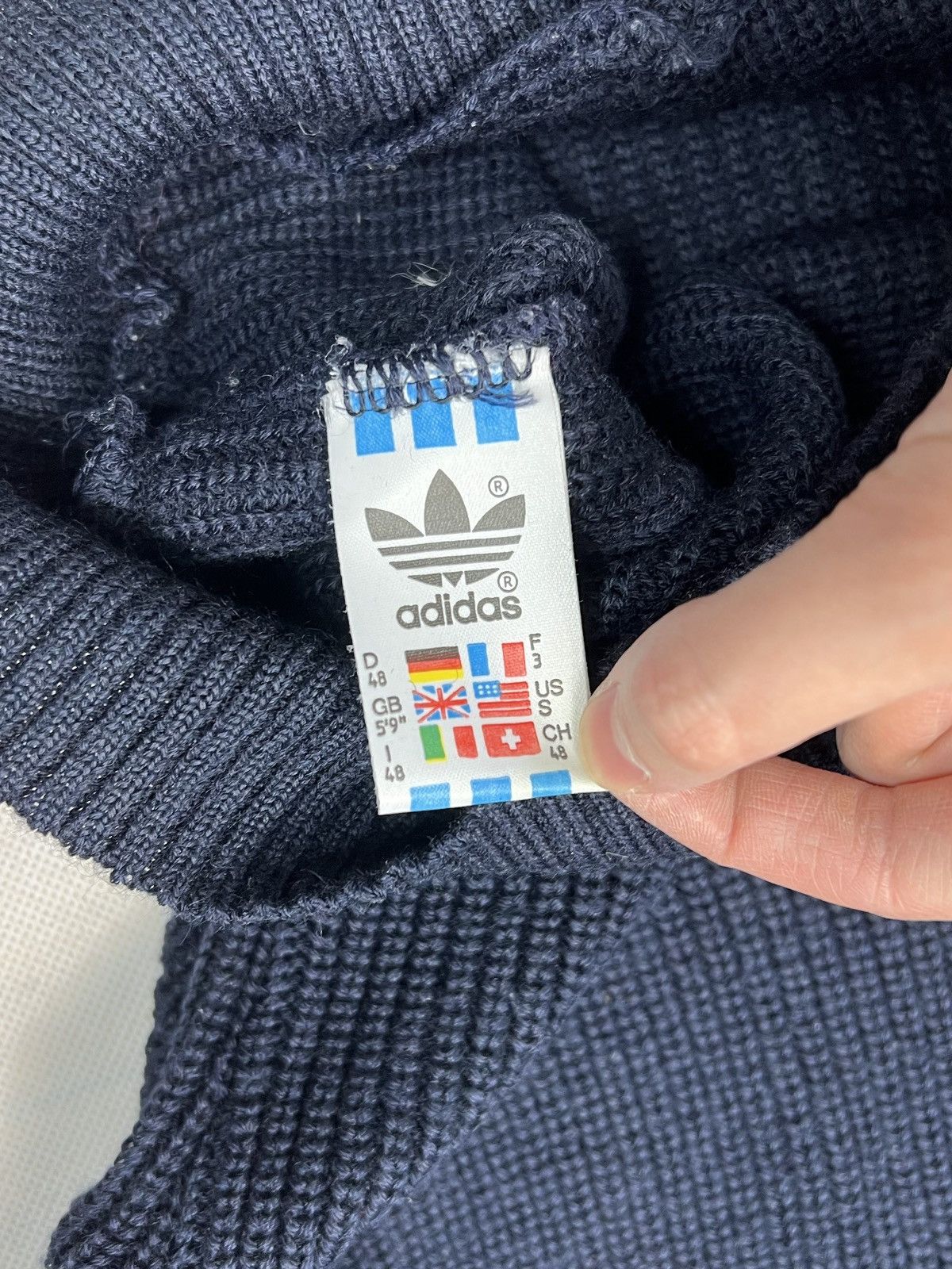 Adidas × Vintage Sweater Adidas vintage 80’s 90’s wool rare Size US M / EU 48-50 / 2 - 5 Thumbnail