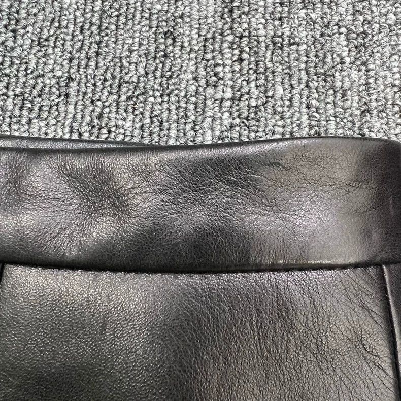 Prada Miumiu Black Lambskin Mini Skirt -2505 Size 37" - 7 Thumbnail