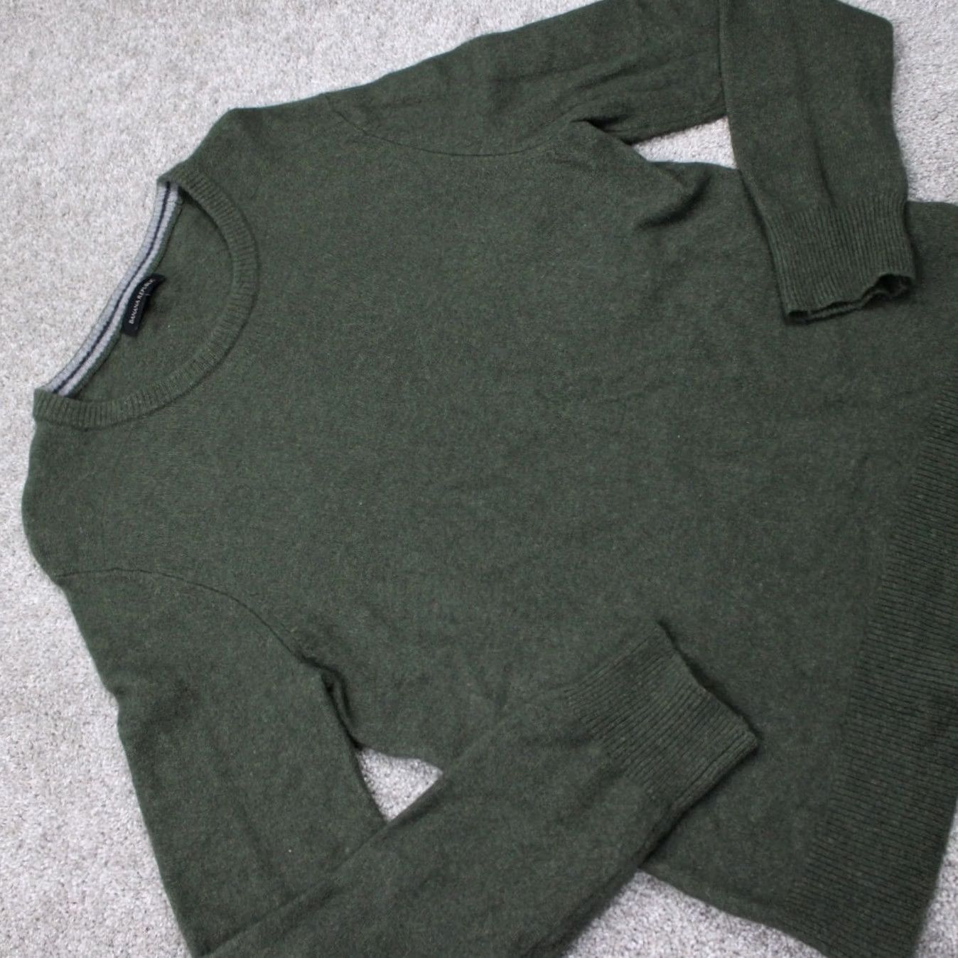 Banana Republic Banana Republic Sweater Mens XL Green Wool Merino L/S Pullover Size US XL / EU 56 / 4 - 6 Thumbnail