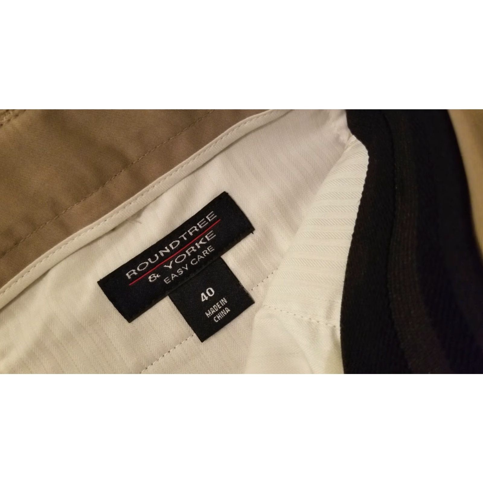 Roundtree & Yorke VINTAGE Mens New Roundtree & Yorke Khaki Shorts 40 Performance Golf Shirt? Size US 40 / EU 56 - 7 Thumbnail