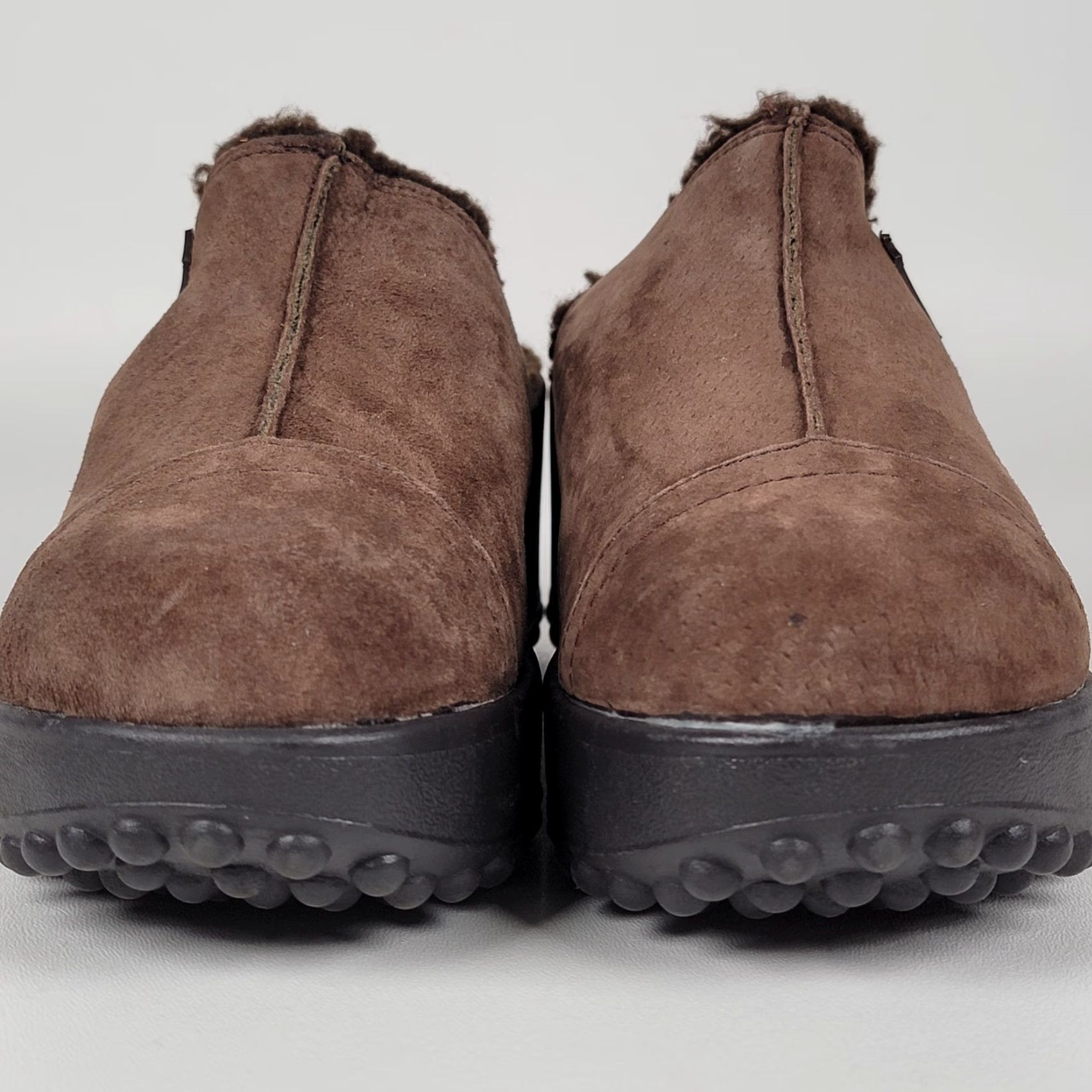 Vintage Rocket Dog Clogs Women Sz 8 Fur Lined Brown Suede Platform Chunky Mules Nice Size US 6 / IT 36 - 3 Thumbnail