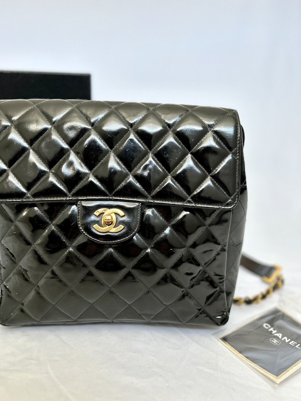 Chanel Chanel Patent Leather Backpack Size ONE SIZE - 3 Thumbnail