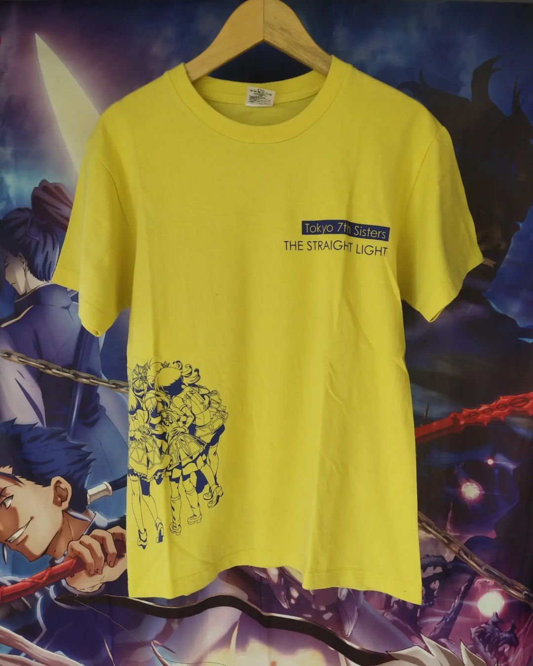 Anime × Japanese Brand Tokyo 7th Sisters Yellow Side Print Anime Tees Size US M / EU 48-50 / 2 - 1 Thumbnail