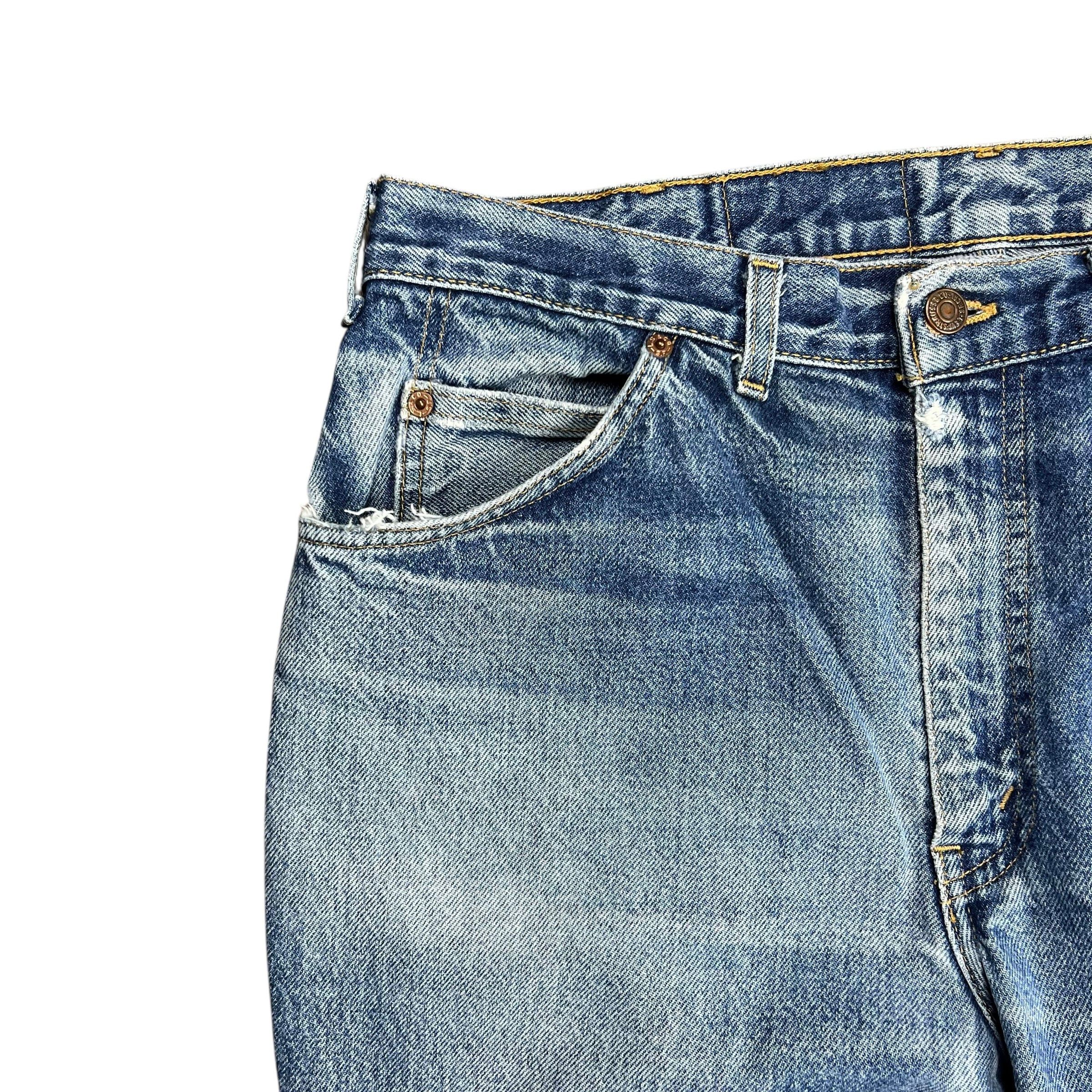 Levi's Vintage Clothing Levi's Faded Orange Tab Blue Jeans - 34" Size US 34 / EU 50 - 3 Thumbnail