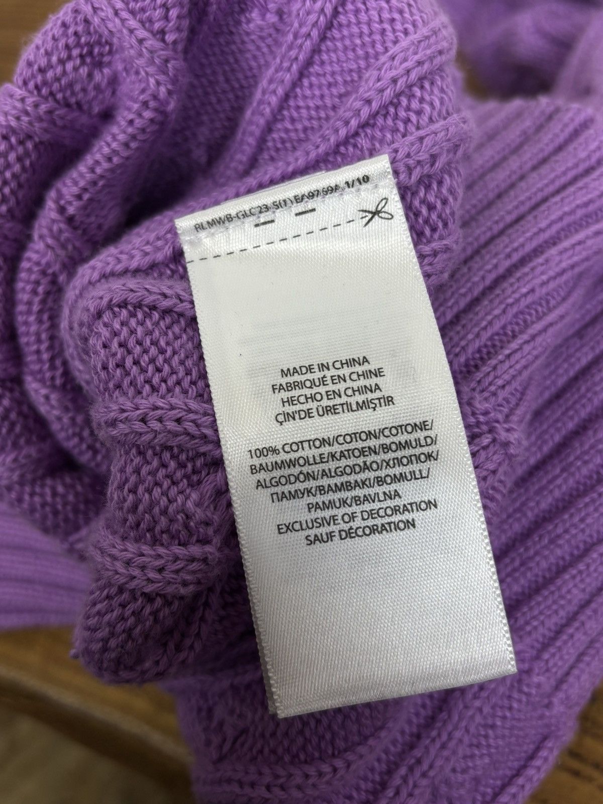 Polo Ralph Lauren Polo By Ralph Lauren Purple Cable Knit Sweater Size M Size M / US 6-8 / IT 42-44 - 7 Thumbnail