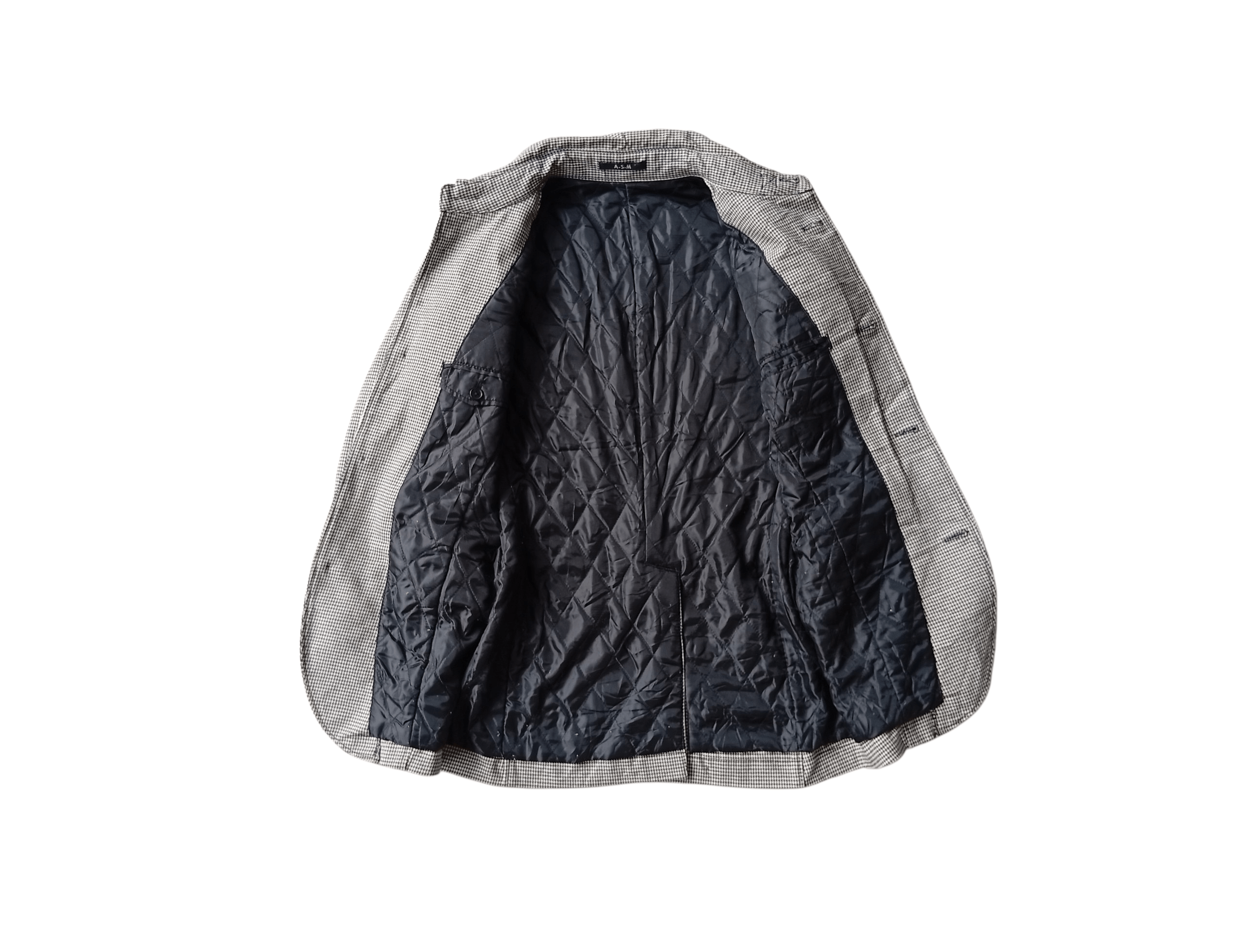Japanese Brand Atelier Sab Men houndstoodh jacket Size US M / EU 48-50 / 2 - 7 Thumbnail