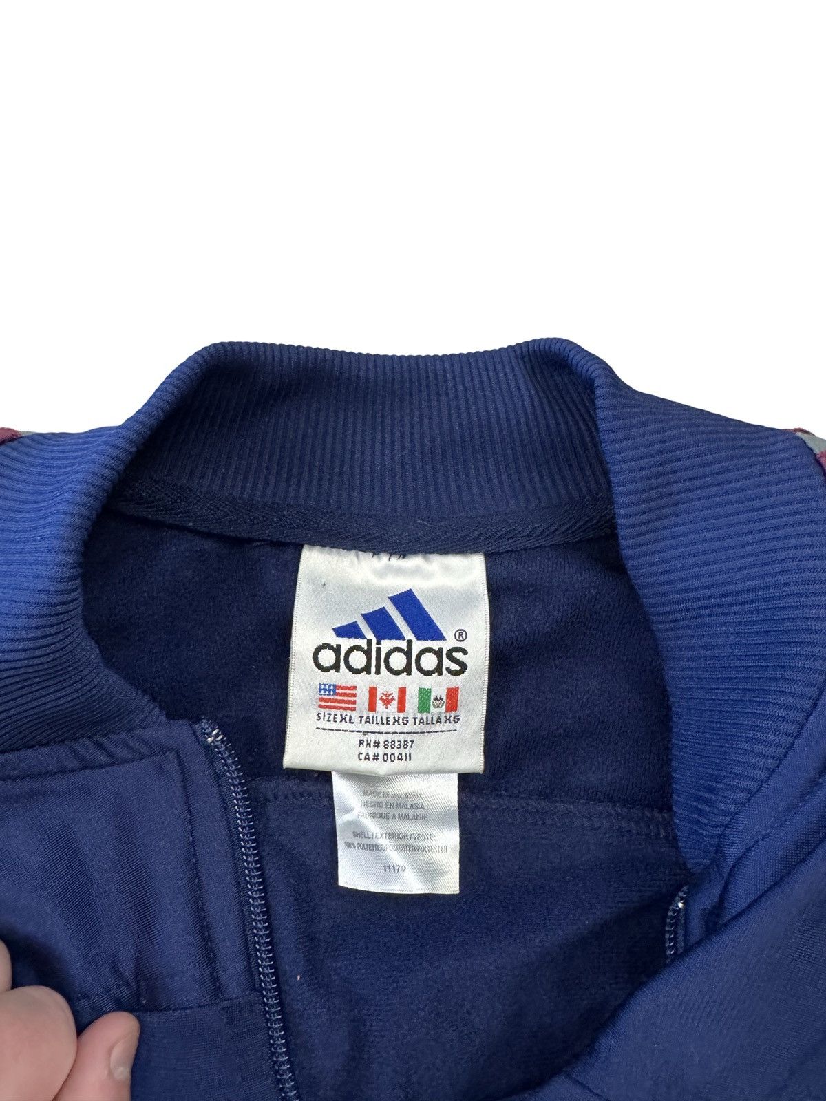 Adidas × Vintage 🔥Vintage Adidas Track Jacket/Adidas Zip Track Sweatshirt Size US XXL / EU 58 / 5 - 10 Thumbnail