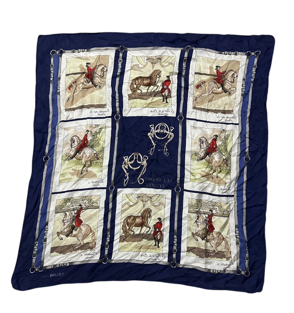 Celine CÉLINE, “Les Grands Ecuyers”, a silk scarf Size ONE SIZE - 4 Thumbnail