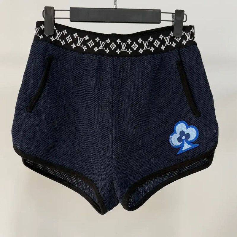 Louis Vuitton Louis Vuitton Navy Blue Women's Shorts Size S 0089 Size 23" - 1 Thumbnail