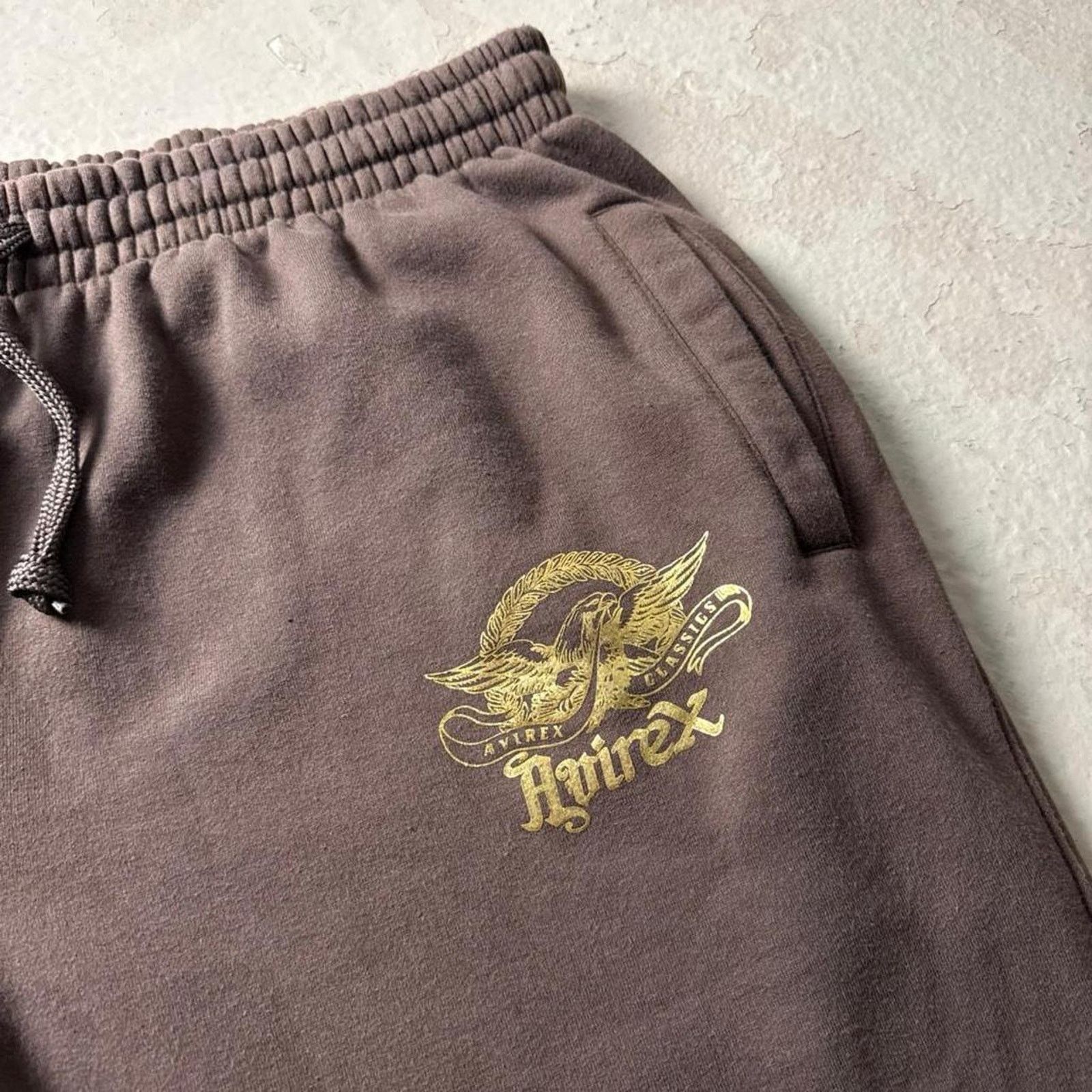 Avirex Avirex Eagle Y2K Brown Baggy Men's 2XL Sweatpants Size US 40 / EU 56 - 4 Thumbnail