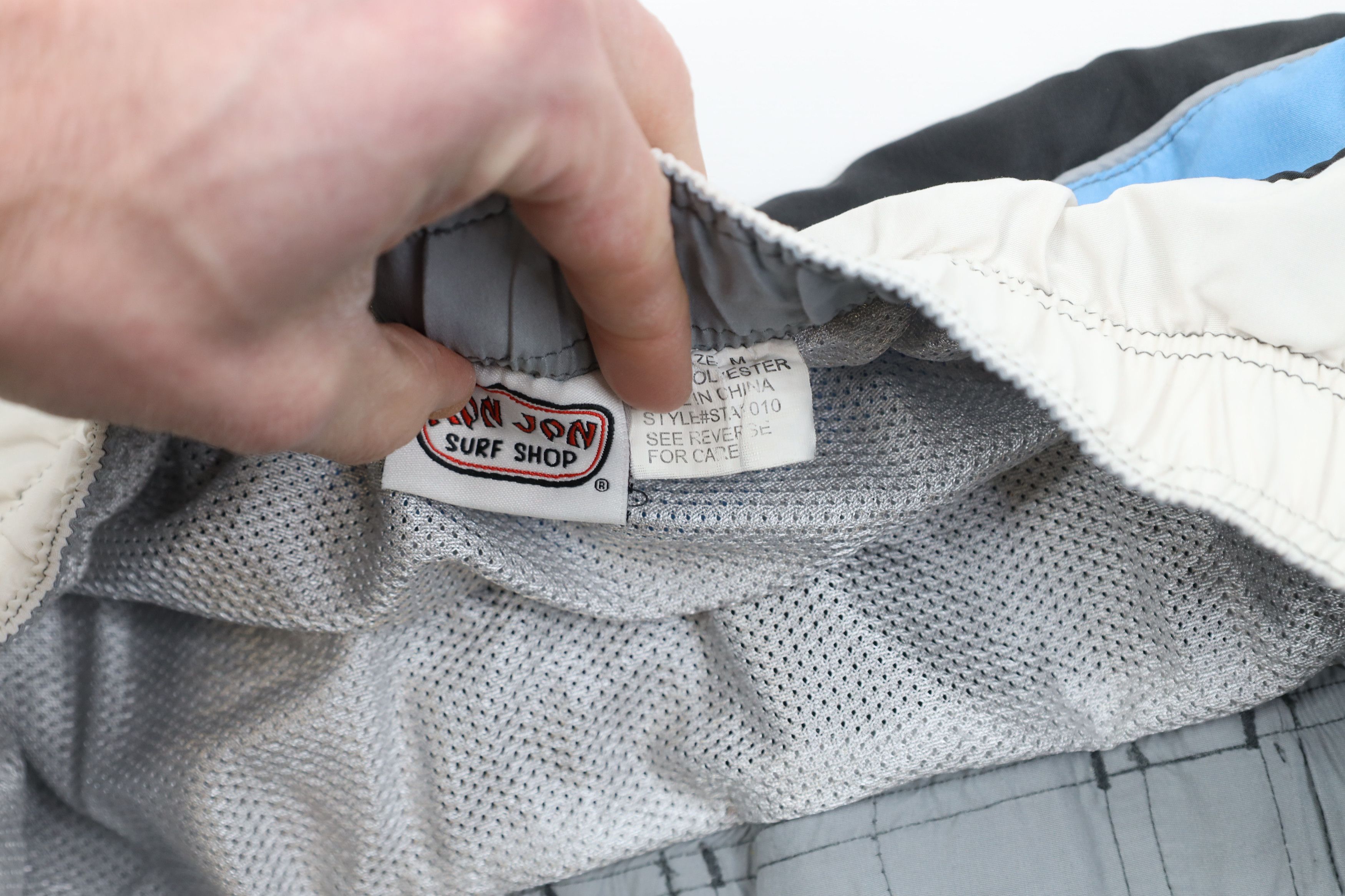 Vintage Vintage 90s Y2K Ron Jon Surf Shop Board Shorts Trunks Gray Size US 32 / EU 48 - 7 Thumbnail