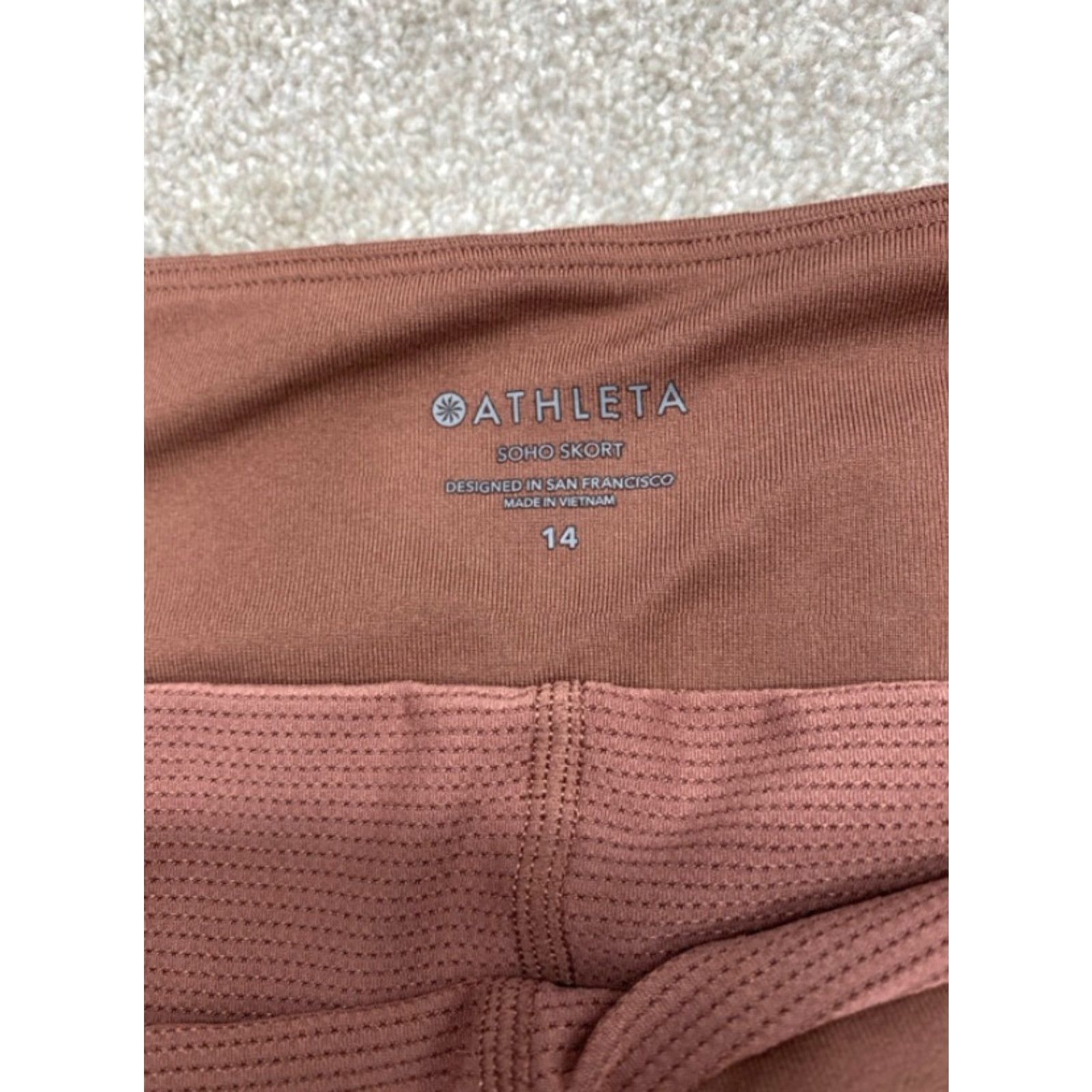 Athleta Athleta Skort Shirt Brown 14 Women Pockets Zipper Short 5483 Size 36" / US 14 / IT 50 - 4 Thumbnail