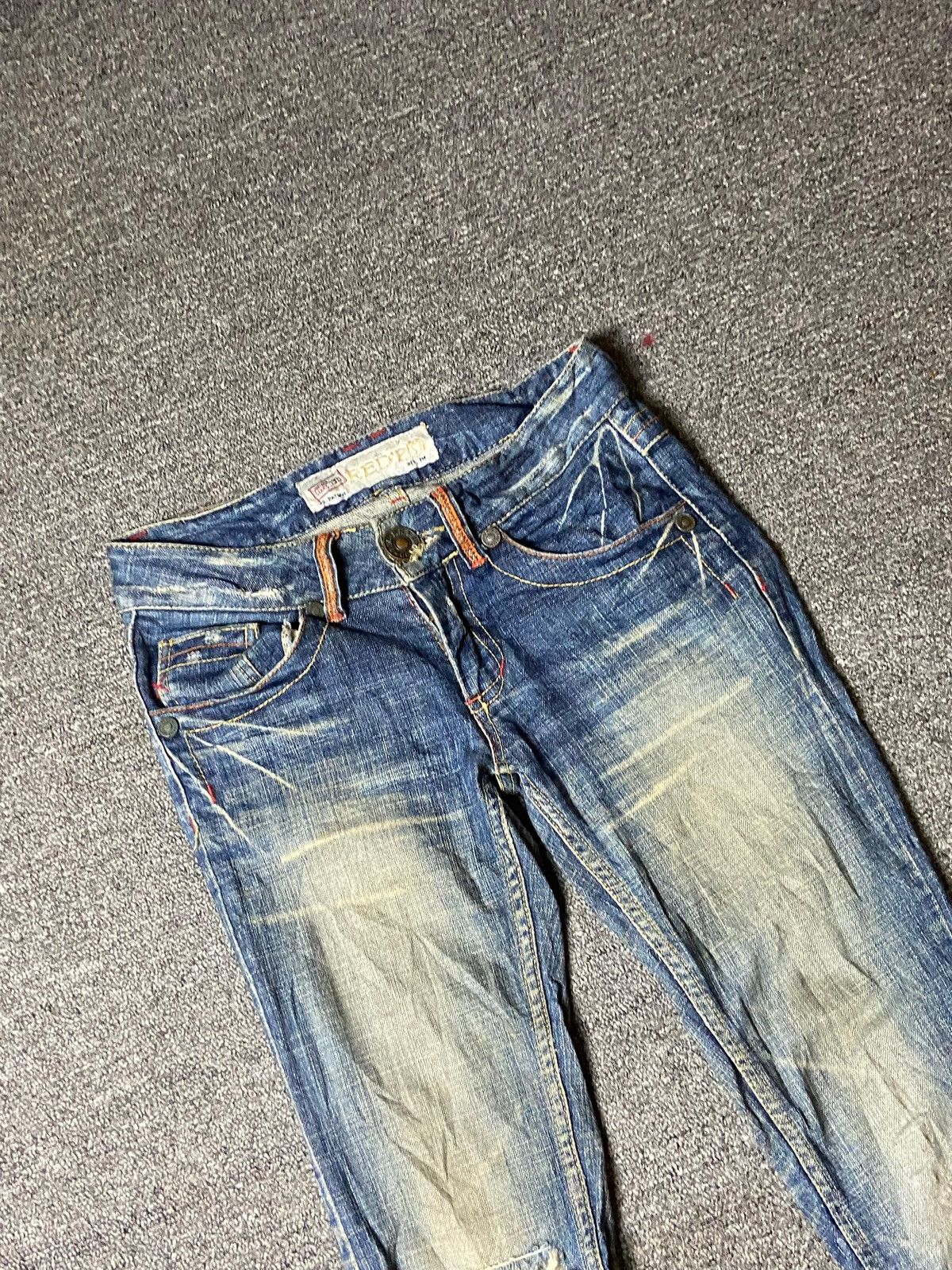 Japanese Brand × Vintage Vintage 1971 Red Pepper Distressed Denim Jeans (119) Size 27" / US 4 / IT 40 - 10 Thumbnail