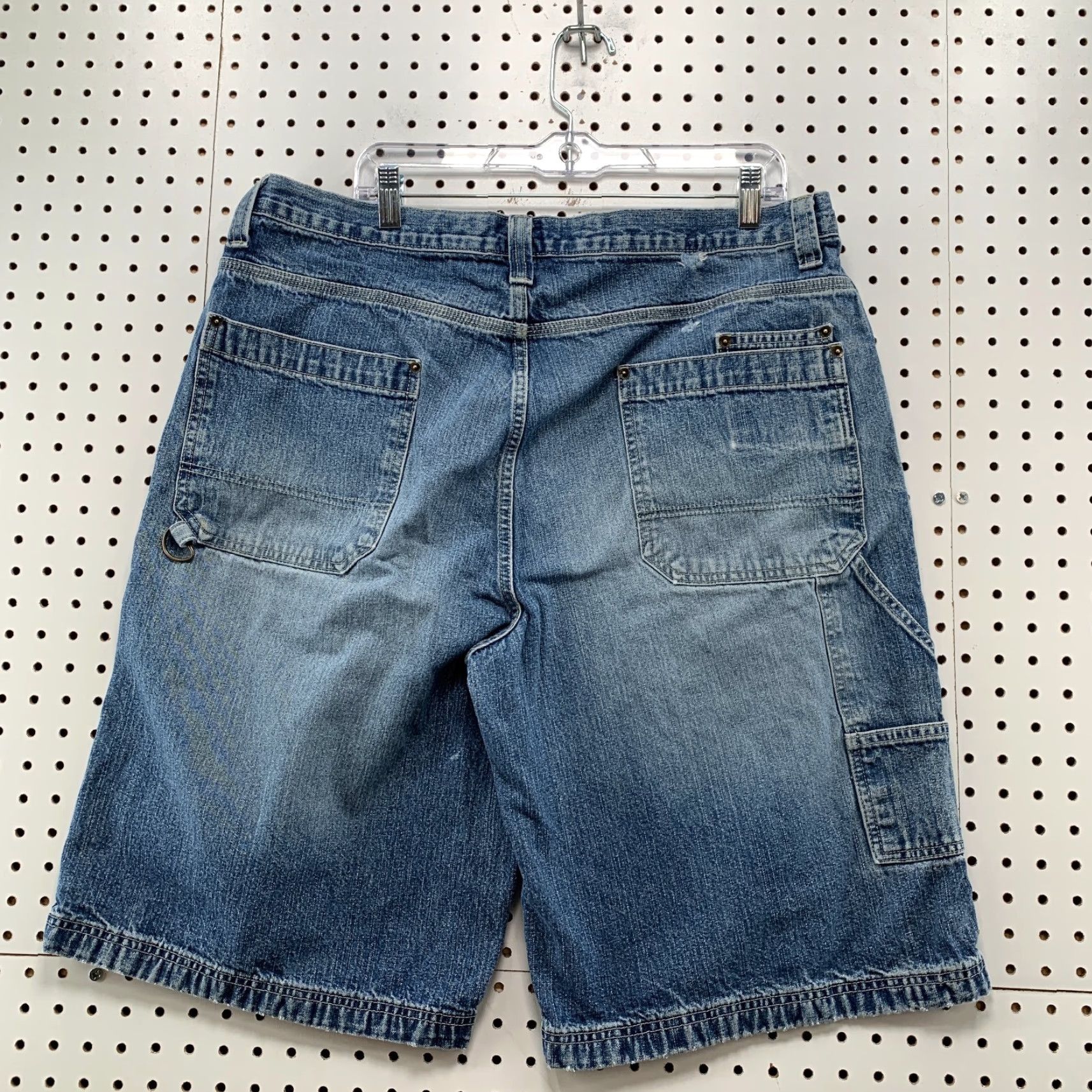 Denime VINTAGE PHYS SCI Denim Jeans Shorts Mens 38x11 Baggy Wide Leg JORTS Denim Shorts Mens 38x11 Baggy Wide Leg JORTS Size US 38 / EU 54 - 6 Thumbnail