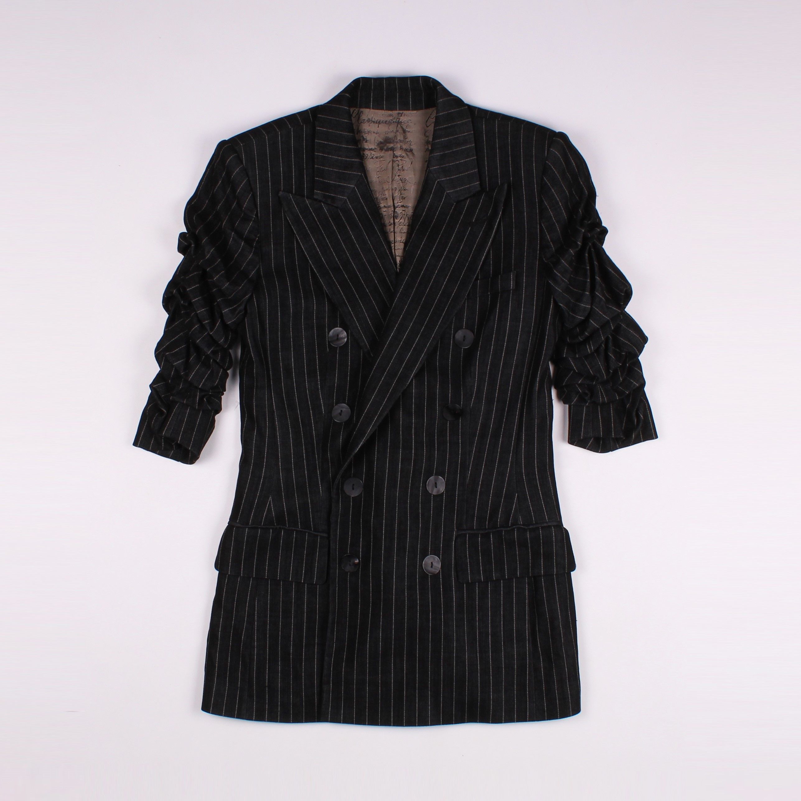 Jean Paul Gaultier × Vintage Jean Paul Gaultier Classique Vintage Striped Stunning Blazer Size M / US 6-8 / IT 42-44 - 4 Thumbnail