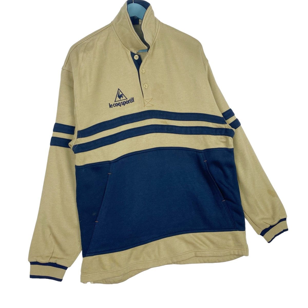 Le Coq Sportif Le Coq Sportif Crewneck Half Button Sweatshirt Pullover Size US M / EU 48-50 / 2 - 4 Thumbnail