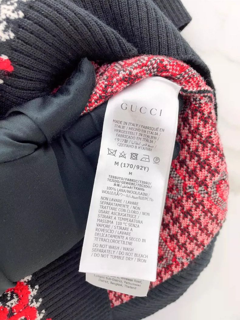 Gucci Gucci GG knot velvet thousand-bird plaid women's wool short Size M / US 6-8 / IT 42-44 - 9 Thumbnail