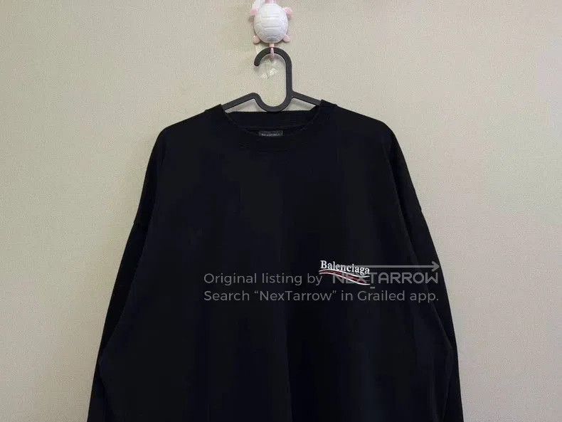 Balenciaga Balenciaga Black Embroidered Longsleeve. Size US XS / EU 42 / 0 - 2 Thumbnail