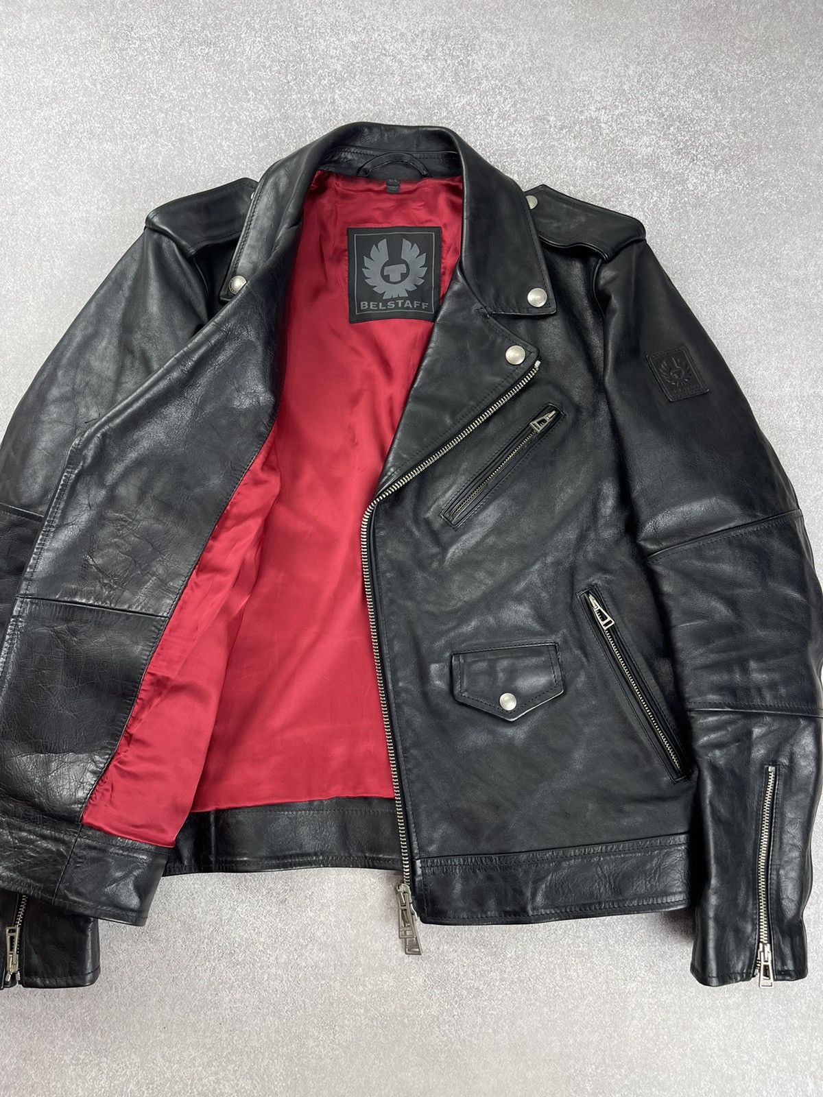 Belstaff Belstaff Black Leather Sidmouth Biker Jacket Size 54 Size US L / EU 52-54 / 3 - 9 Thumbnail
