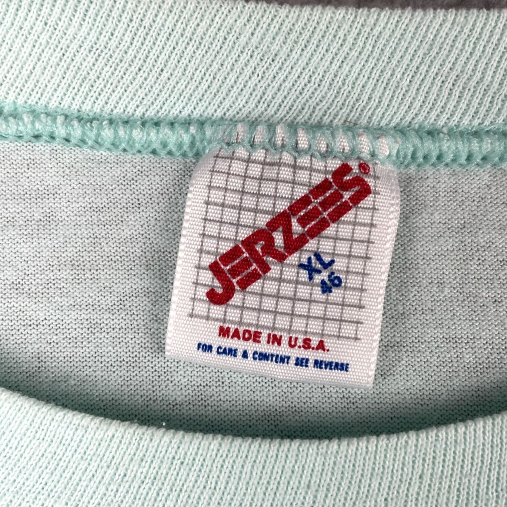 Jerzees VINTAGE Jerzees Shirt XL Made In USA Little Arab Horse Back Rising Yes It’s A Cute Blue Mens Size US XL / EU 56 / 4 - 7 Thumbnail