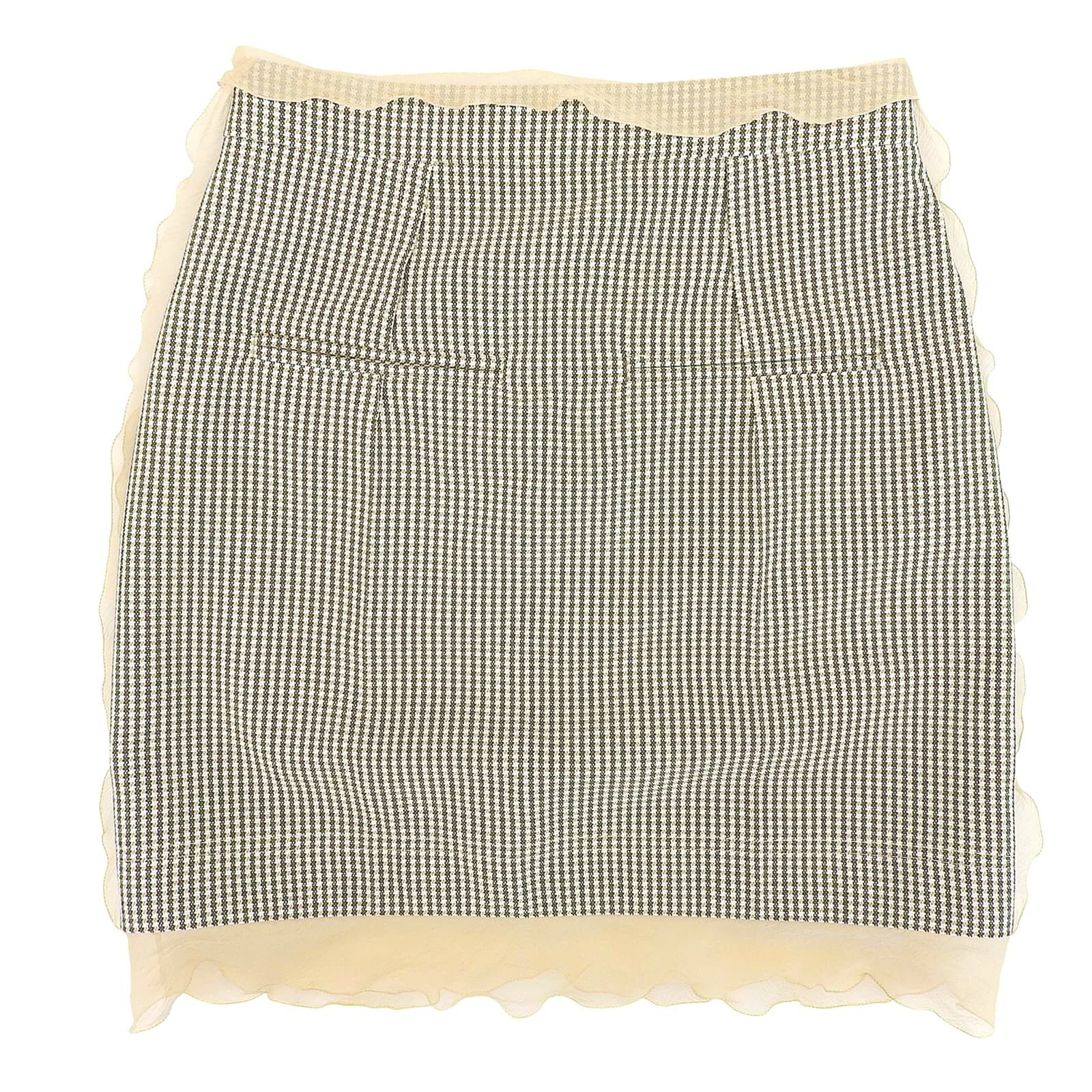 Fendi Fendi Fendi Houndstooth Wool Skirt Others Skirts FQ7416 DUTY FREE for USA Size ONE SIZE - 1 Thumbnail