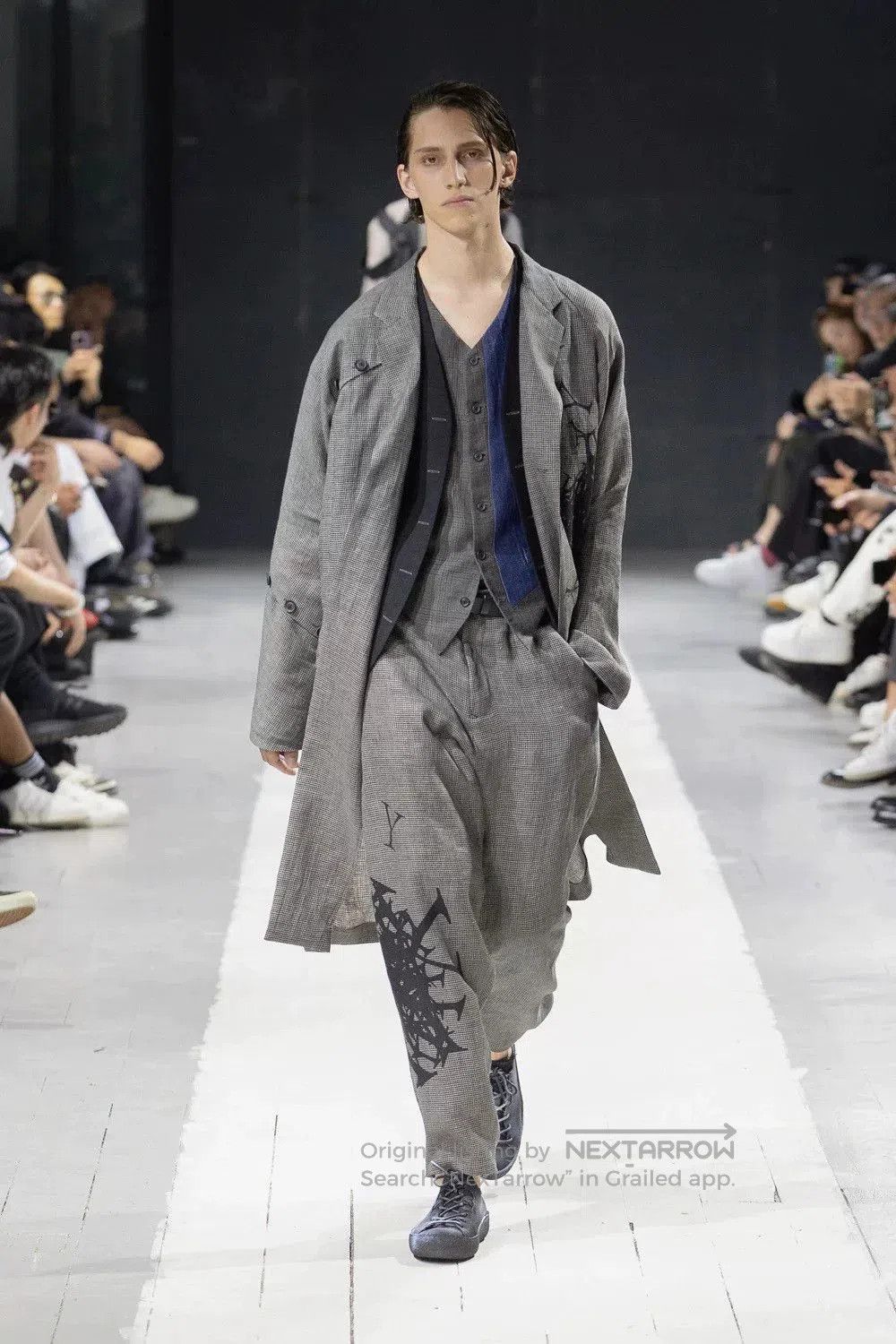 Yohji Yamamoto Yohji Yamamoto Houndstooth Pattern Coat. Size US L / EU 52-54 / 3 - 2 Thumbnail
