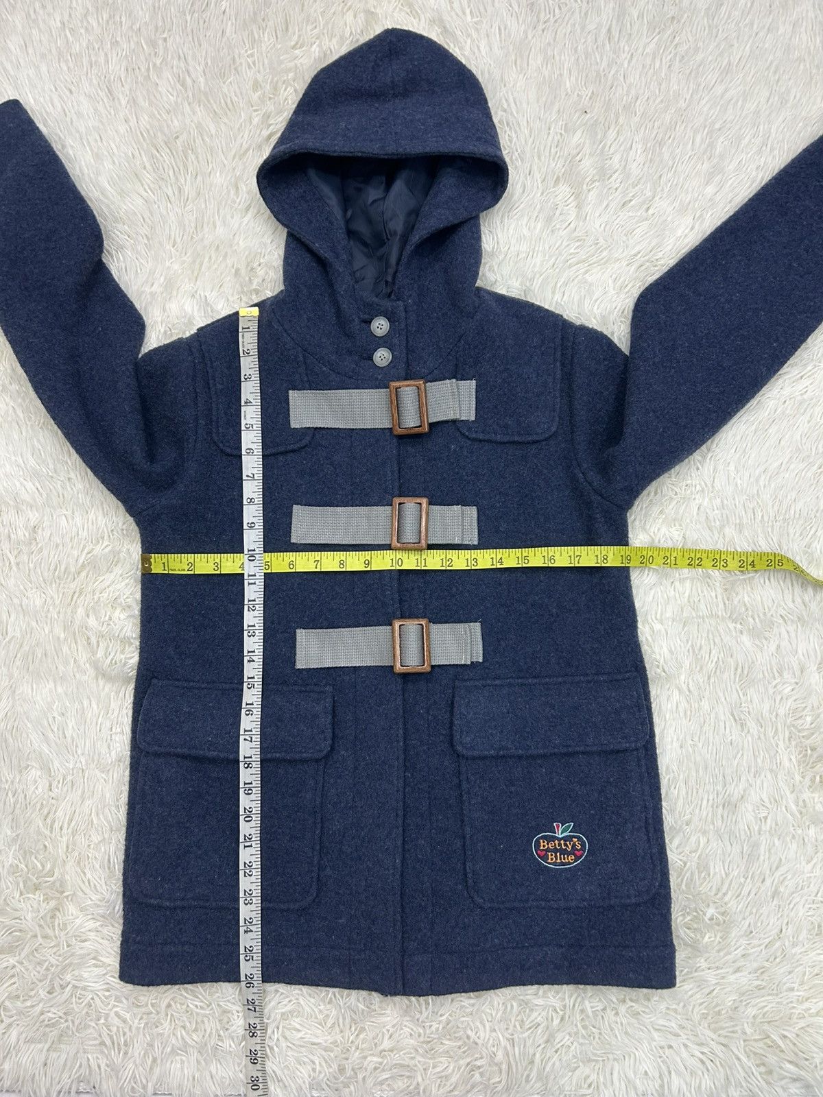Japanese Brand Japanese Brand Betty's Blue Hooded Wool Jacket Size US M / EU 48-50 / 2 - 11 Thumbnail