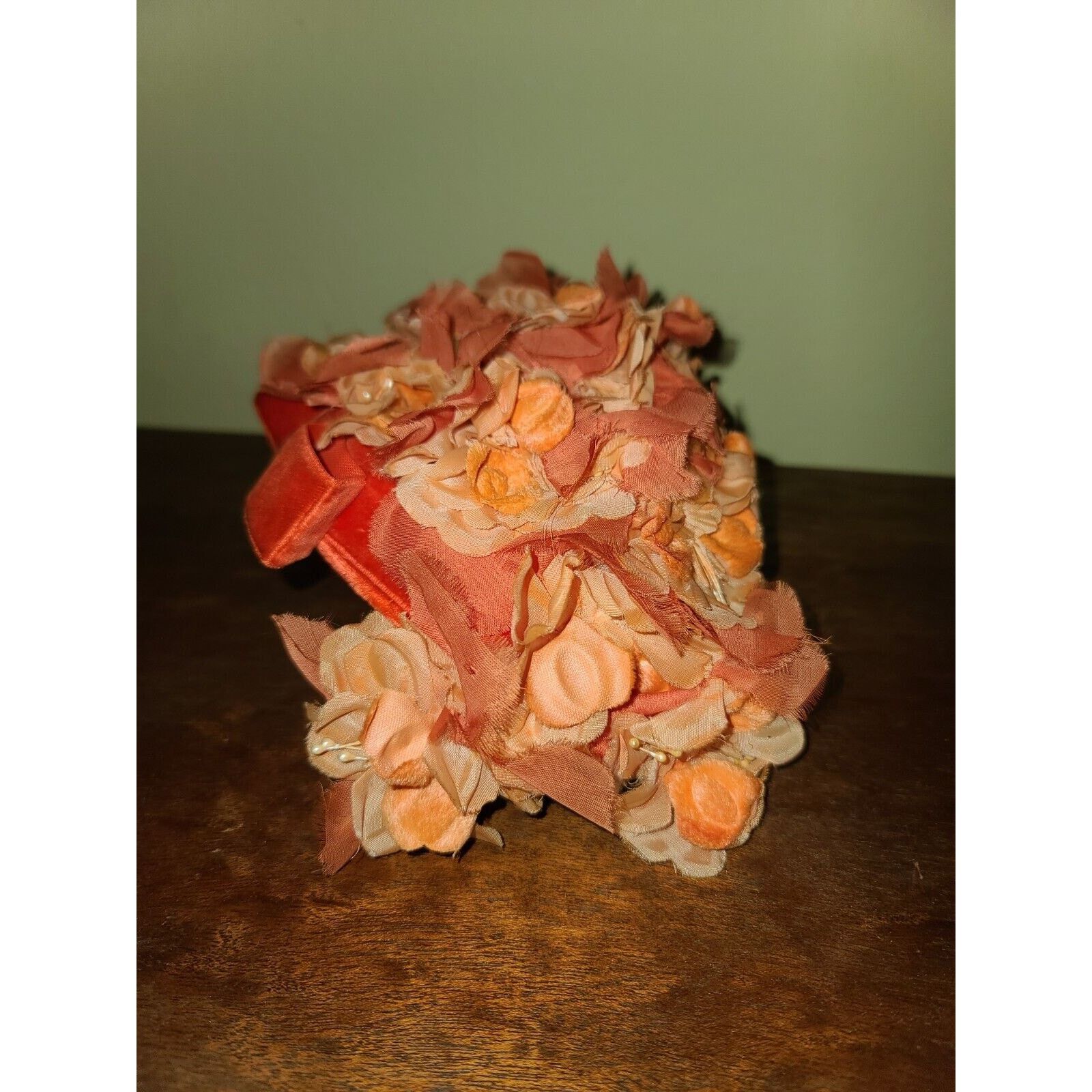 Other Antique Vintage Fascinator Floral Fascinator Cap Hat Velvet Size ONE SIZE - 5 Thumbnail