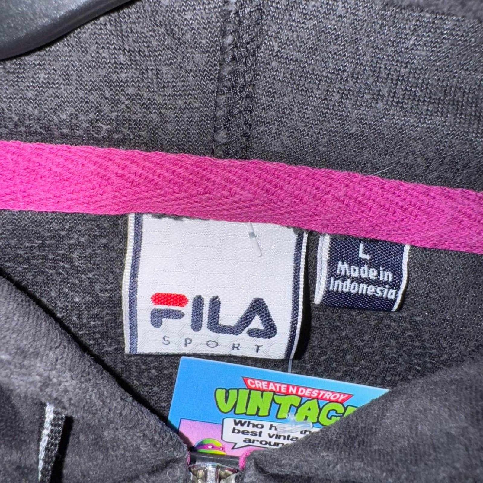 Fila Vintage y2k fila sport femme 2000s velour zip up hoodie Size M / US 6-8 / IT 42-44 - 4 Thumbnail