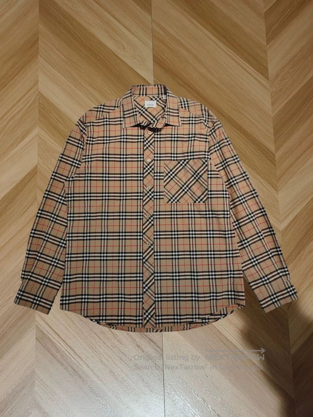 Burberry burberry long sleeve checkered shirt in beige. Size US L / EU 52-54 / 3 - 1 Thumbnail