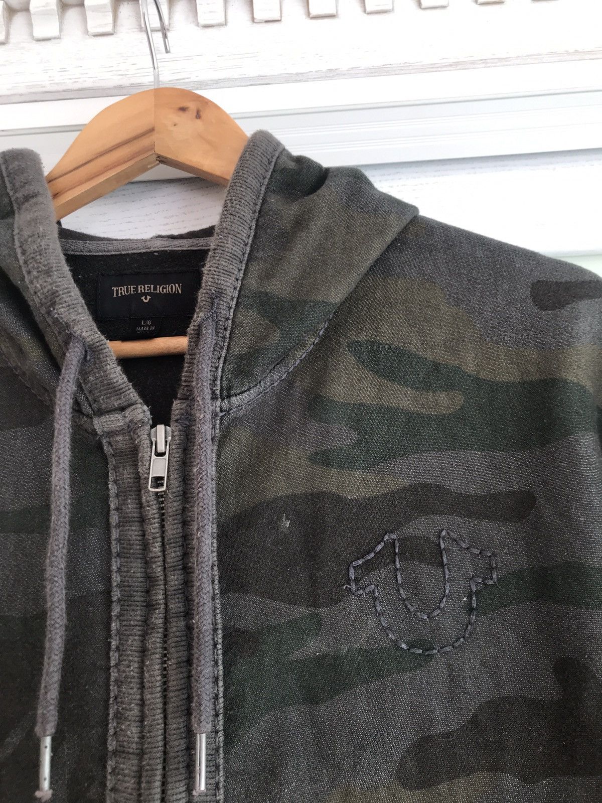 True Religion × Vintage Vintage True Religion Zip Hoodie Japanese Brand Y2K 90’s Size US M / EU 48-50 / 2 - 4 Thumbnail