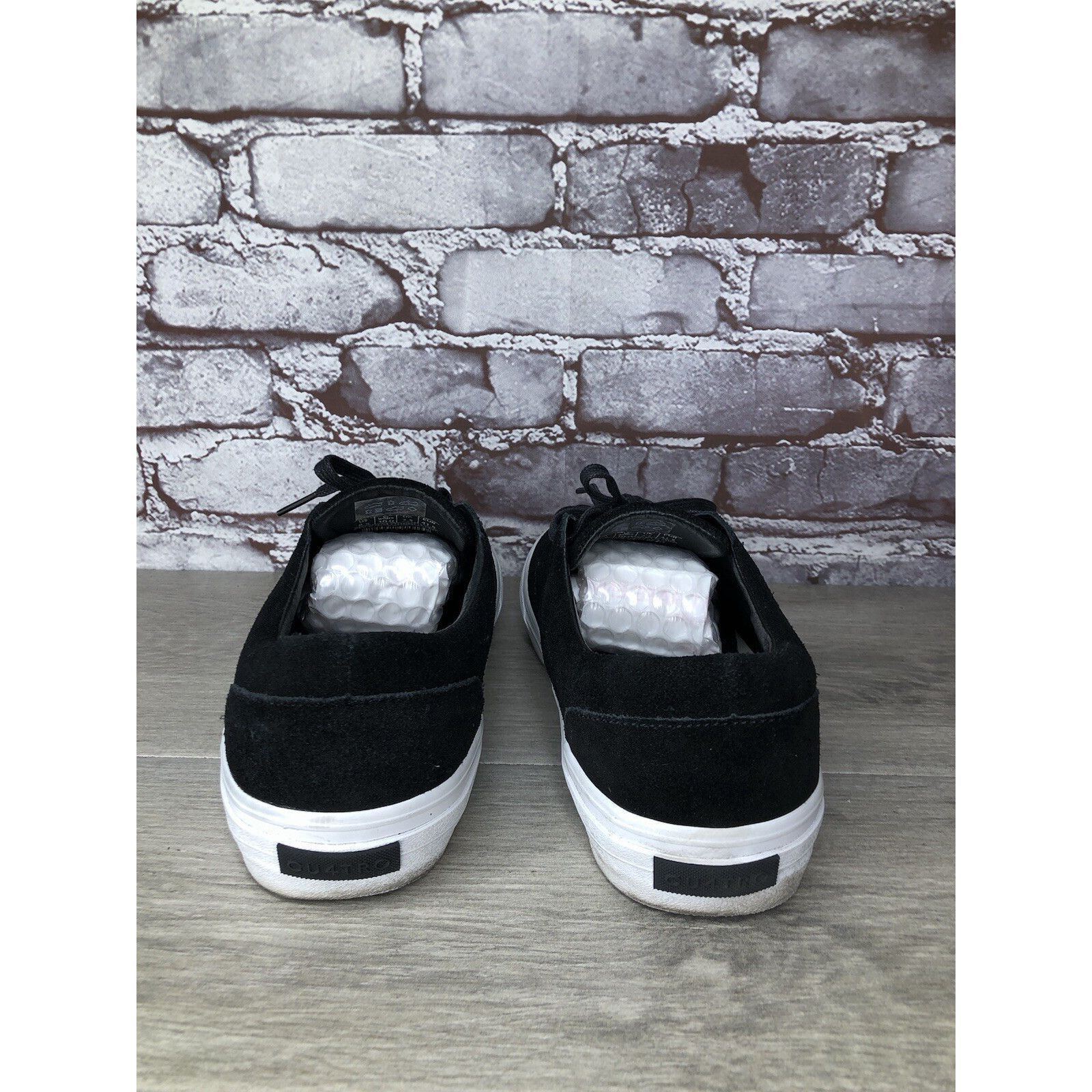 Other CU4TRO Black Suede Leather Lace Up Low Top Sneakers Shoes Wo Size US 10 / IT 40 - 4 Thumbnail