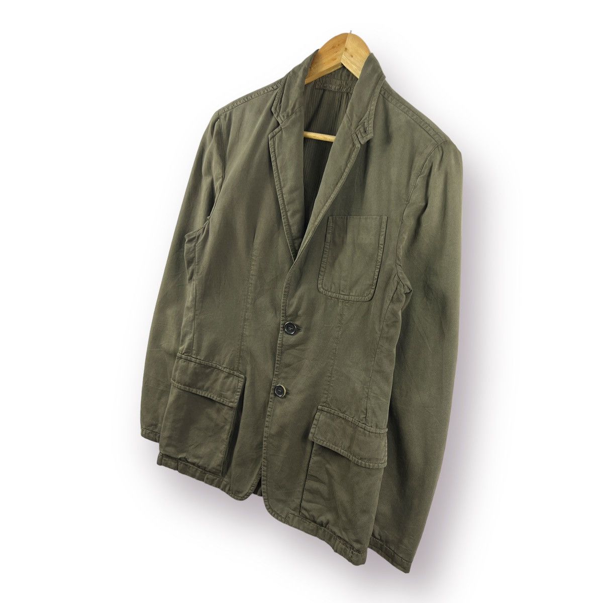 Prada ⚡️VTG PRADA MIDWEIGHT COTTON DUCK CANVAS BLAZER JACKET - 48 Size US M / EU 48-50 / 2 - 2 Thumbnail