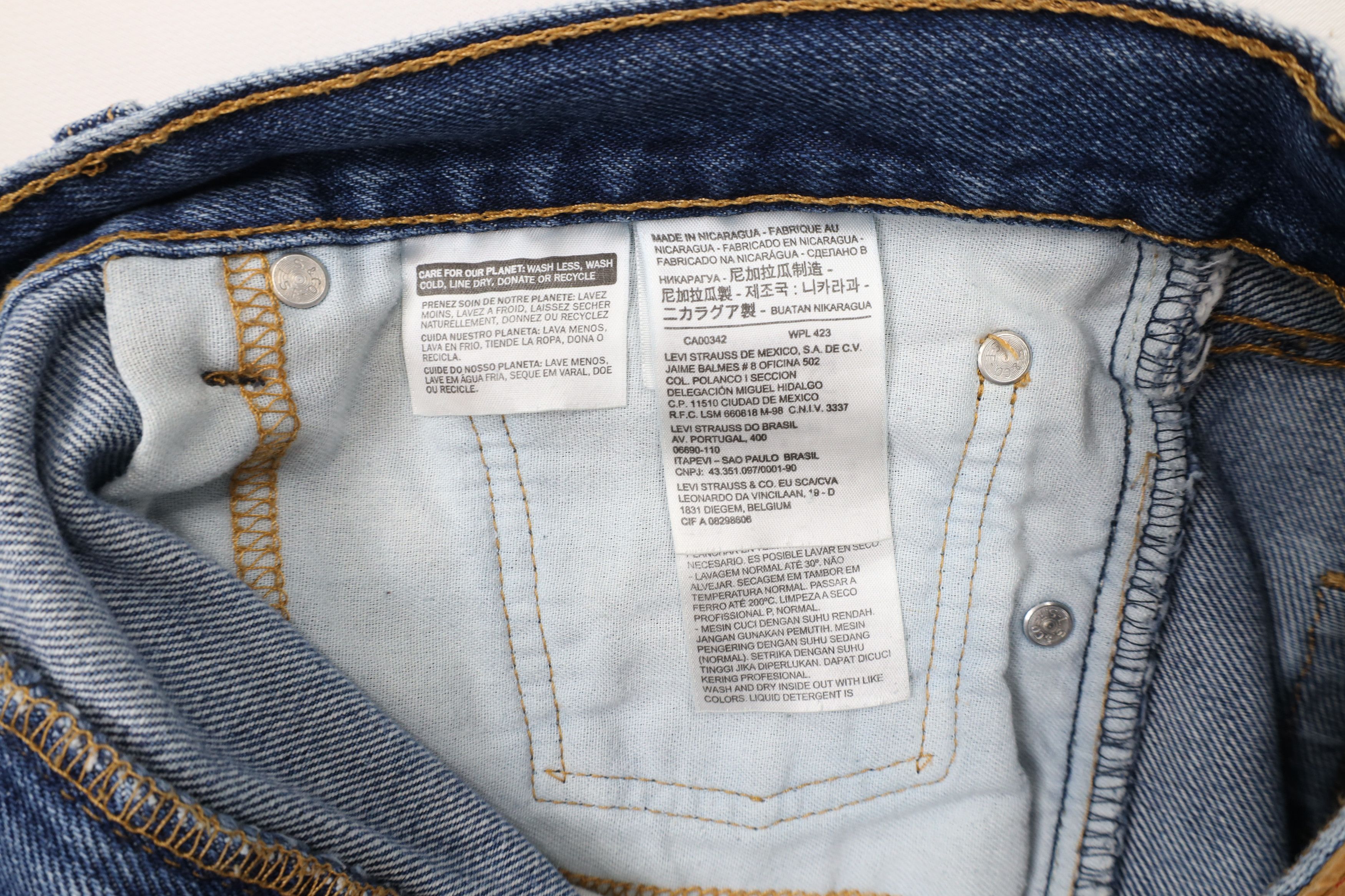 Levi's × Vintage Vintage Y2K Levis 505 Regular Fit Denim Jeans Blue Cotton Size US 36 / EU 52 - 7 Thumbnail
