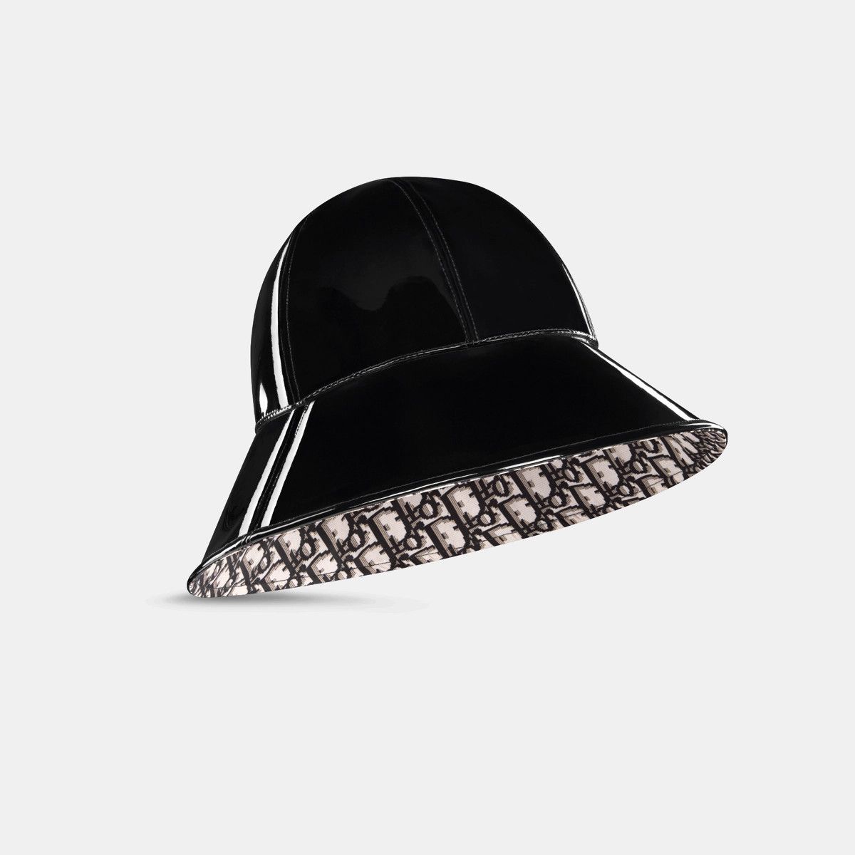 Dior o1bcso1str0226 Size:OS/D-Tulipe Large Brim Cloche in Black Size ONE SIZE - 1 Thumbnail