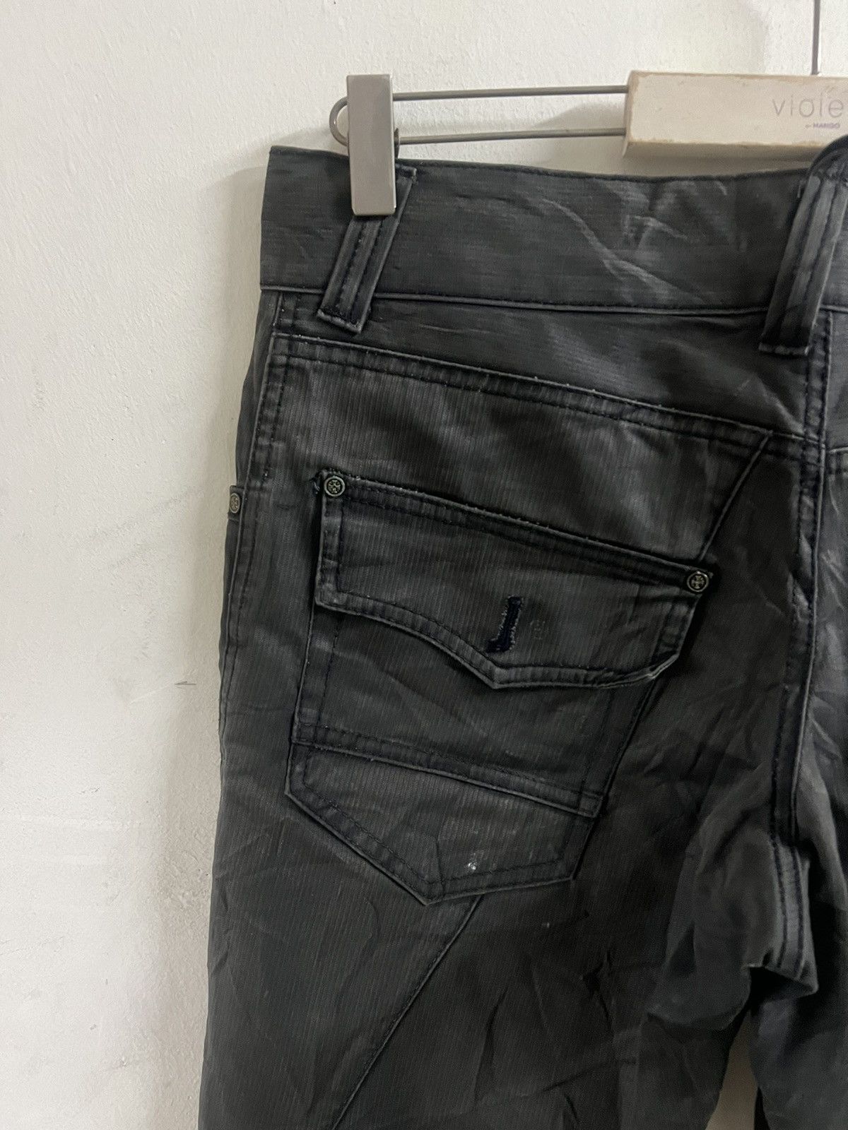 Designer × Japanese Brand BLACK FADED MK MICHEL KLIEN HOMME COTTON PANT Size US 32 / EU 48 - 10 Thumbnail
