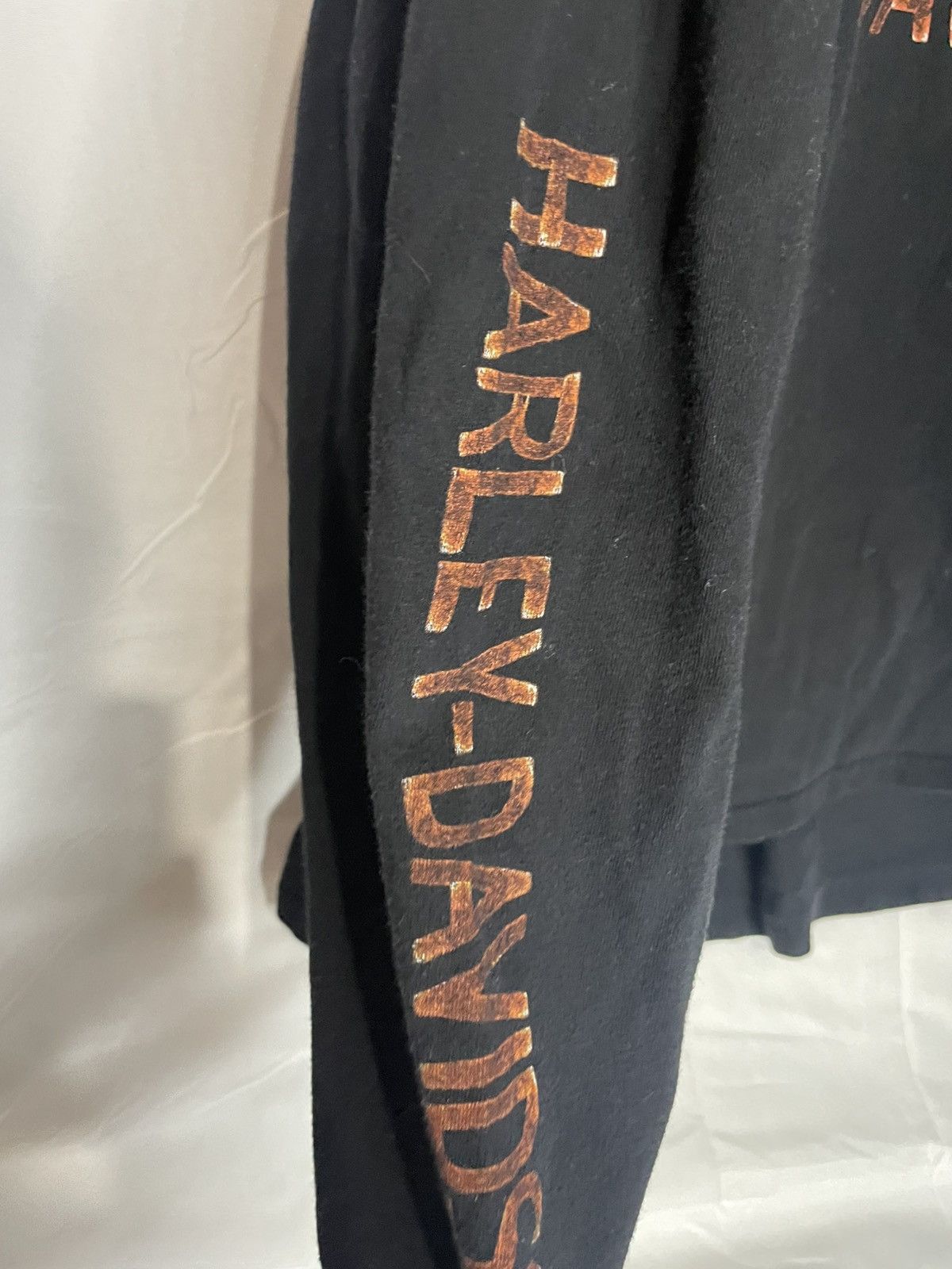 Harley Davidson Vintage 00 Flame Skull Harley Davidson Extra Baggy L/S Tee Size US XXL / EU 58 / 5 - 3 Thumbnail