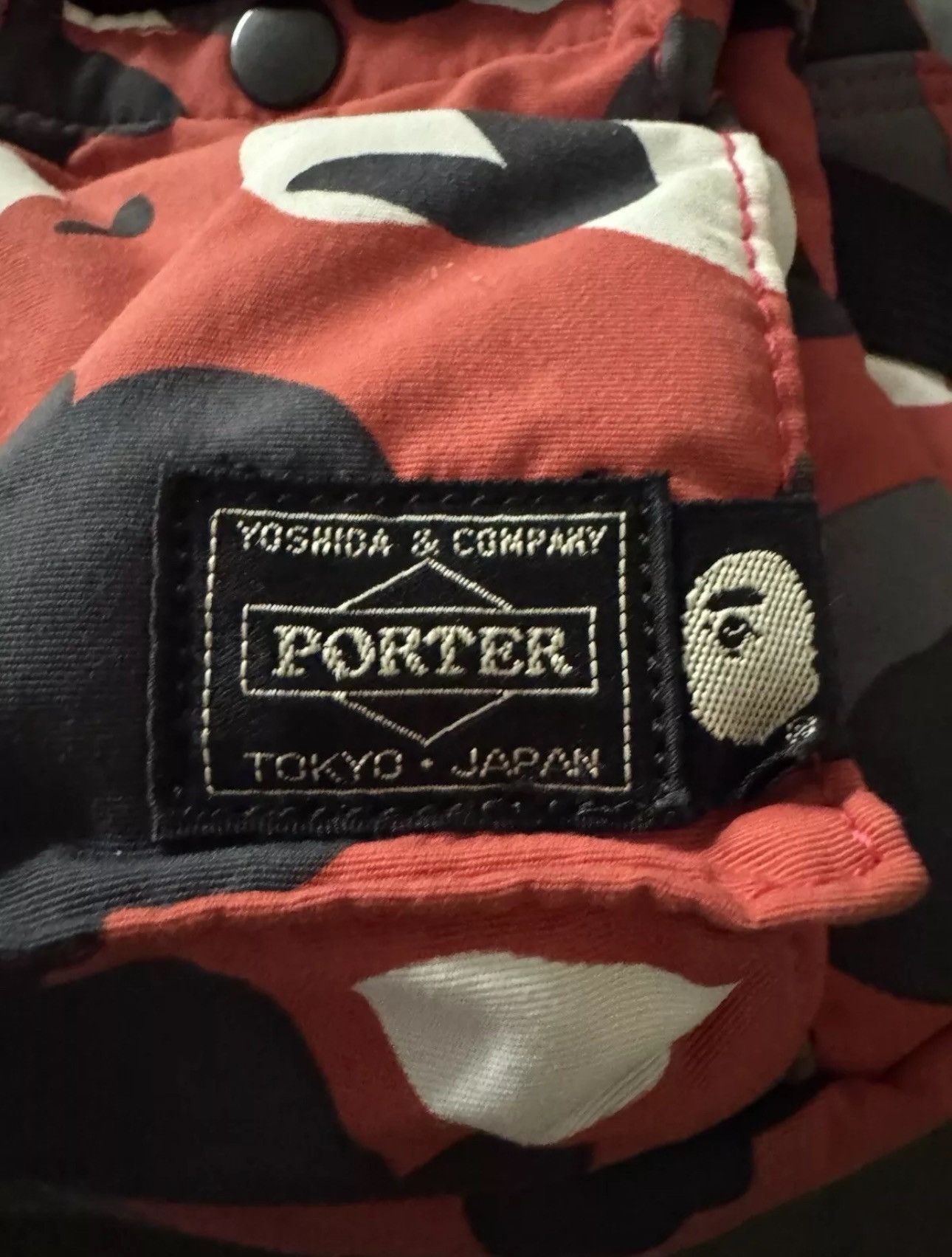 Bape × Porter A Bathing Ape BAPE X Porter MULTI RED Camo waist bag Size ONE SIZE - 5 Thumbnail