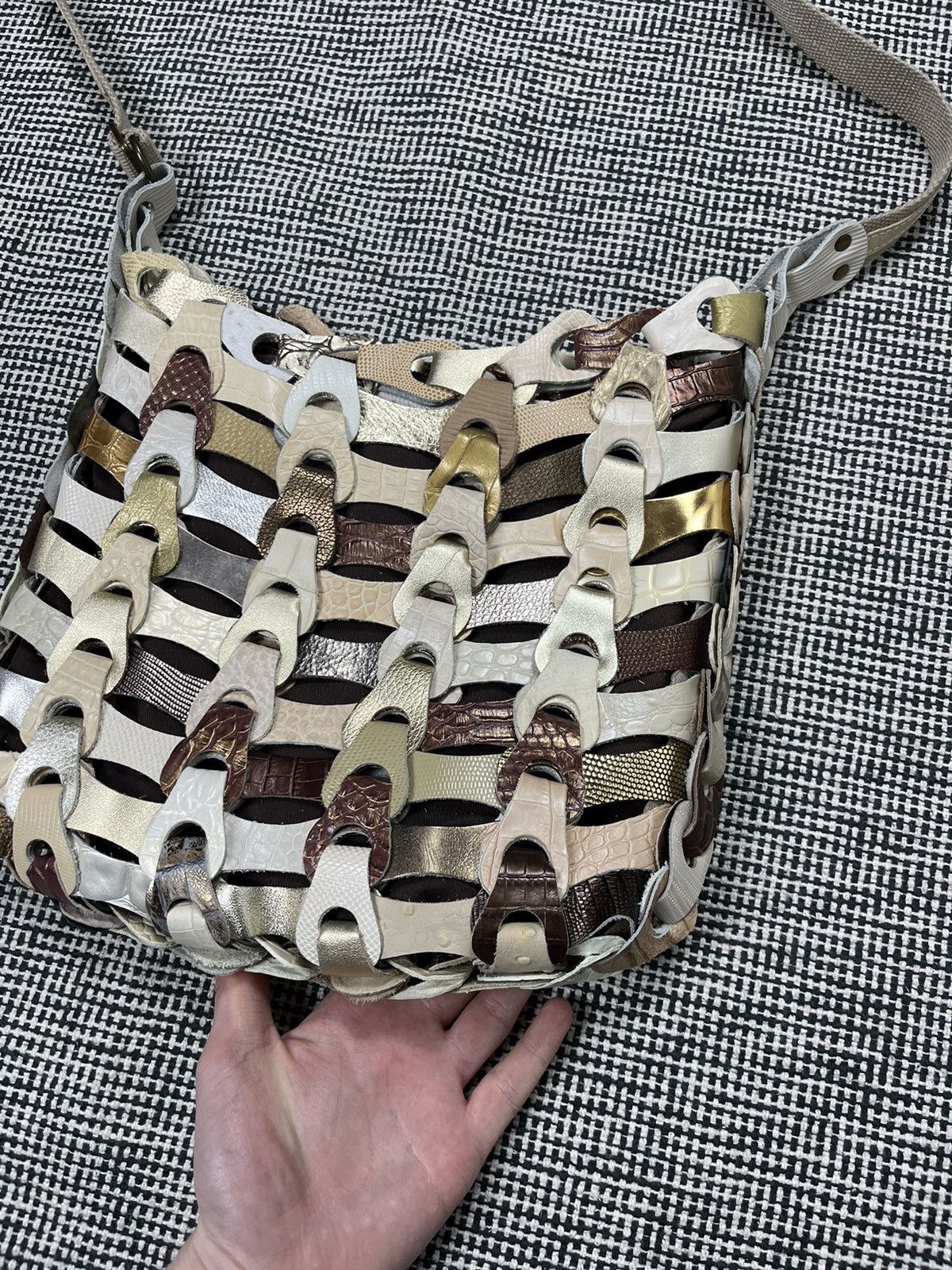 Other Avant garde patchwork leather crossbody bag octopus y2k Size ONE SIZE - 2 Thumbnail
