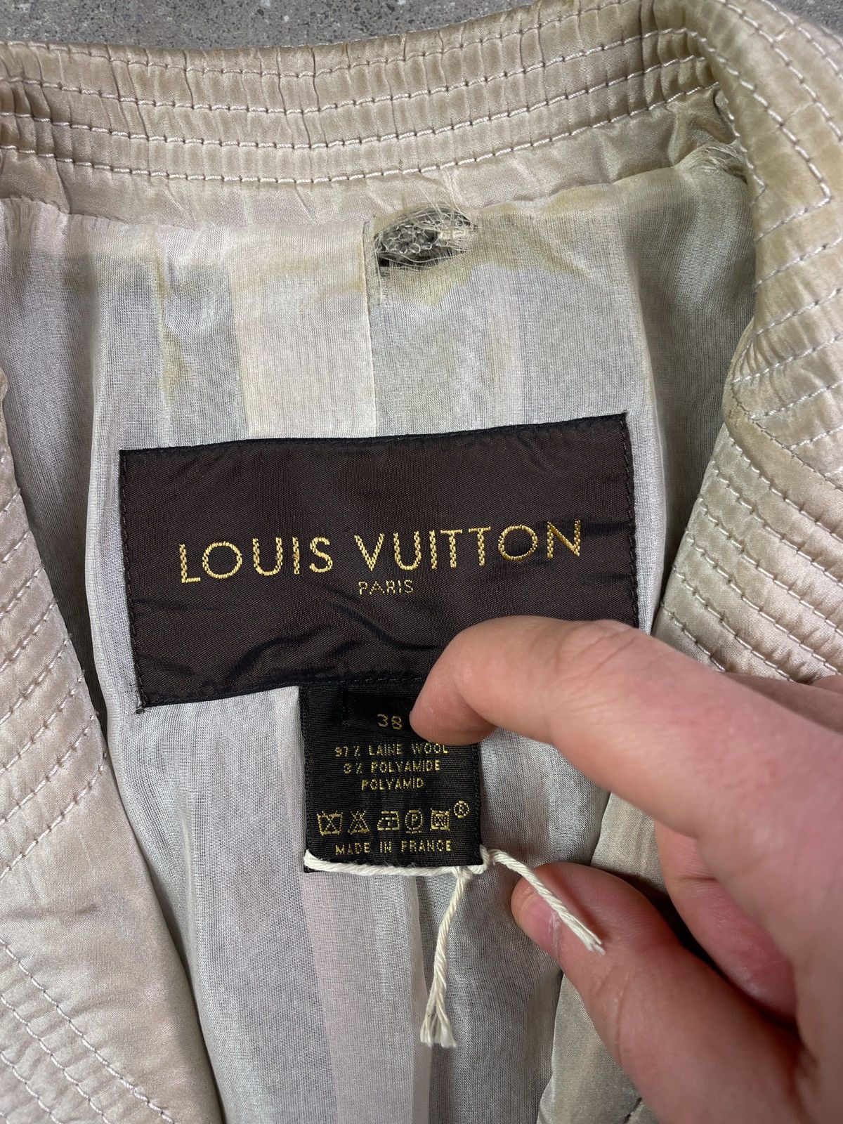 Louis Vuitton Louis Vuitton Wool Tweed Blazer One Button Jacket Size S / US 4 / IT 40 - 4 Thumbnail