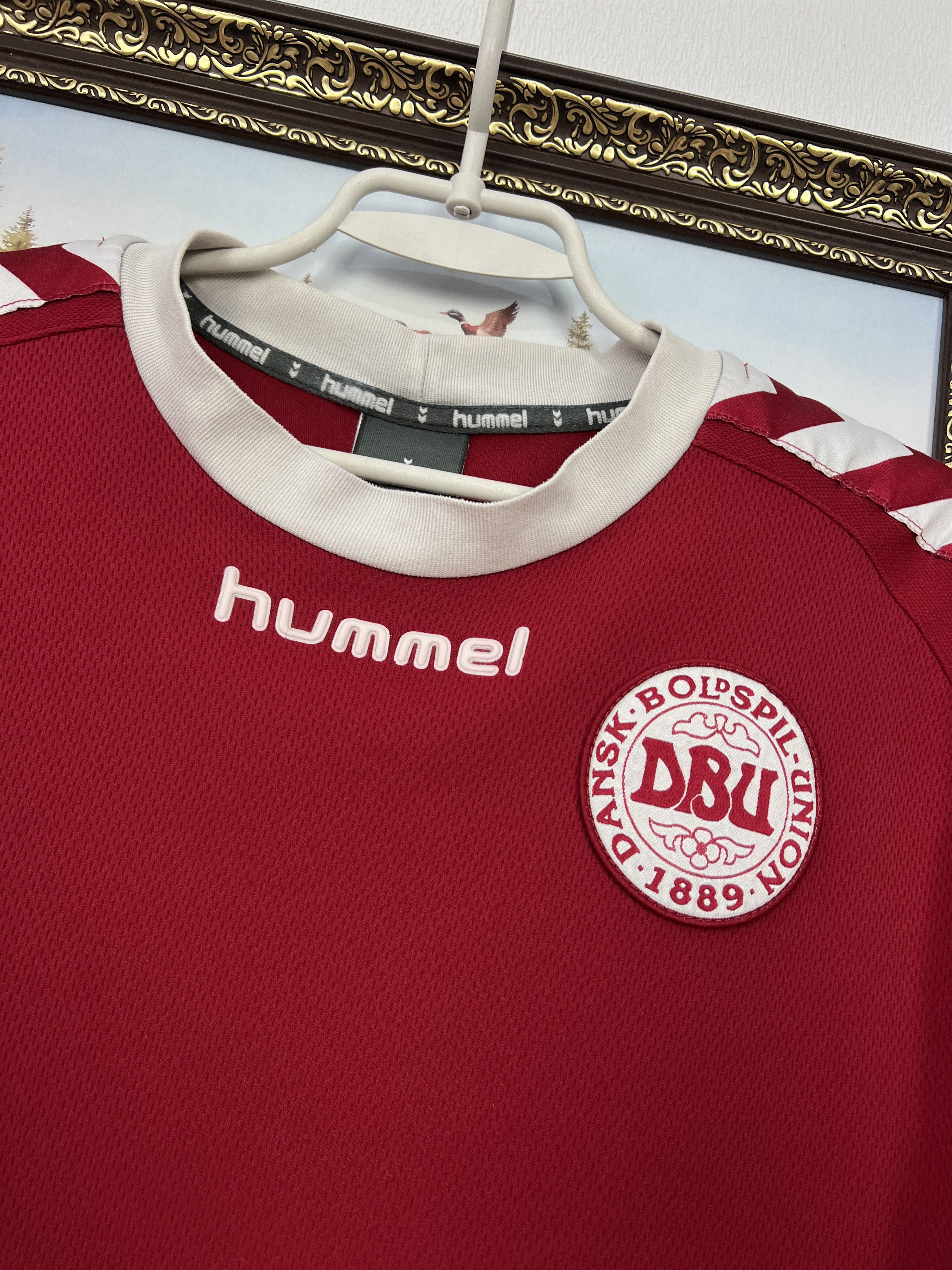 Hummel Denmark football shirt Soccer National Team Jersey Trikot Size US XXL / EU 58 / 5 - 3 Thumbnail