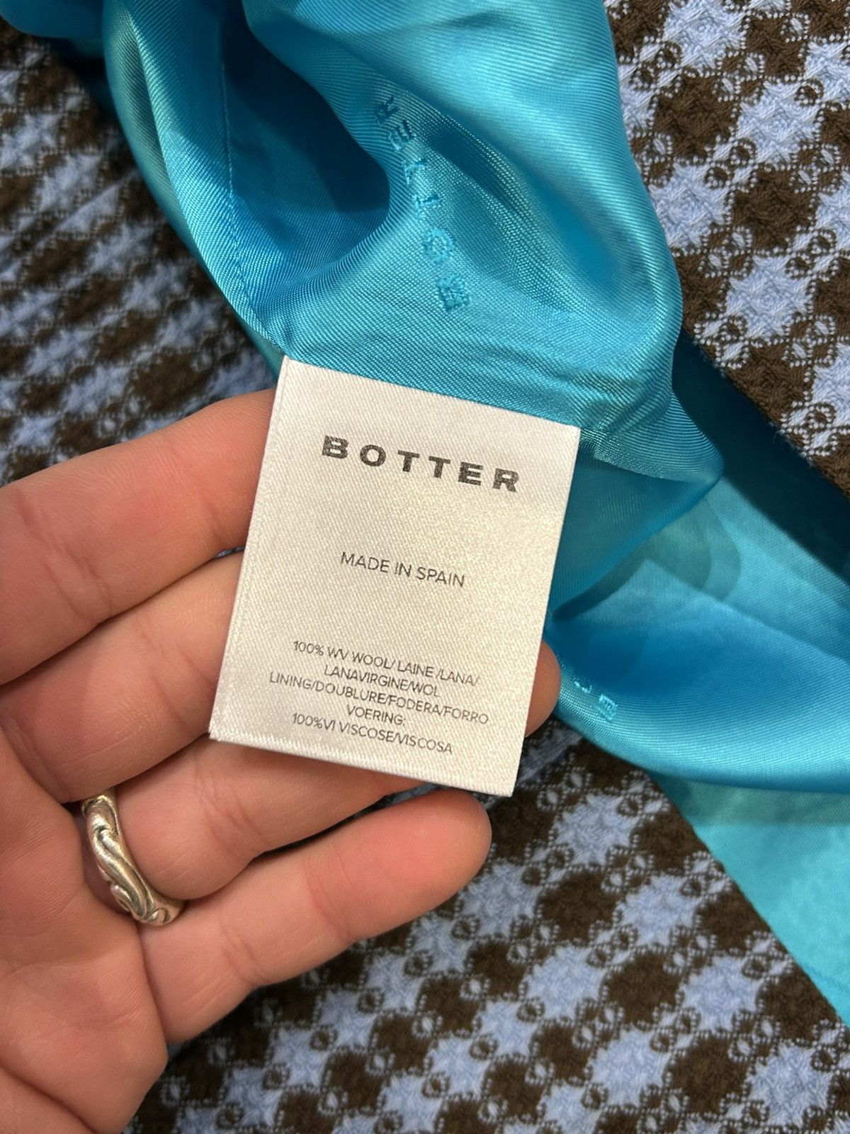 BOTTER Botter Multicolor Carribean Check Wool Overshirt Size US L / EU 52-54 / 3 - 4 Thumbnail